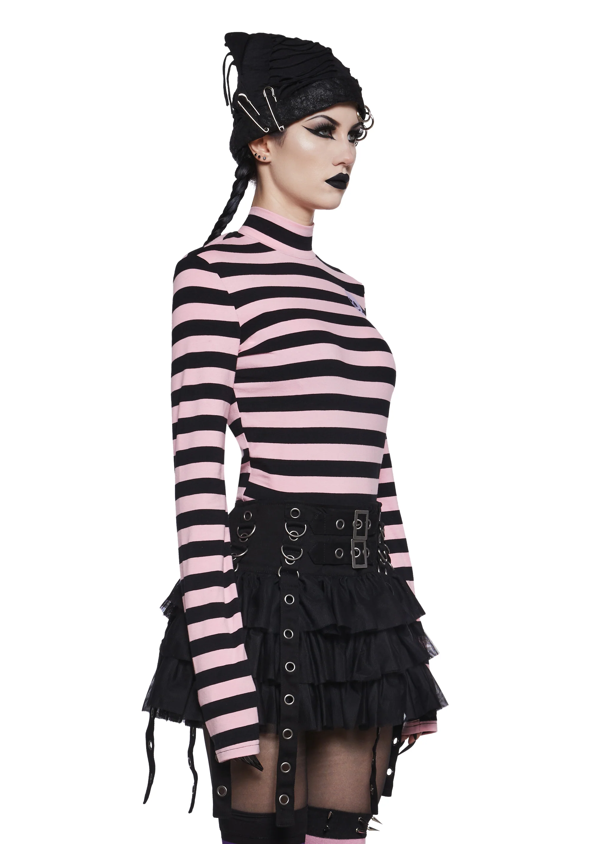 Never Meant To Be Mock Neck Top - Pink - Image 3