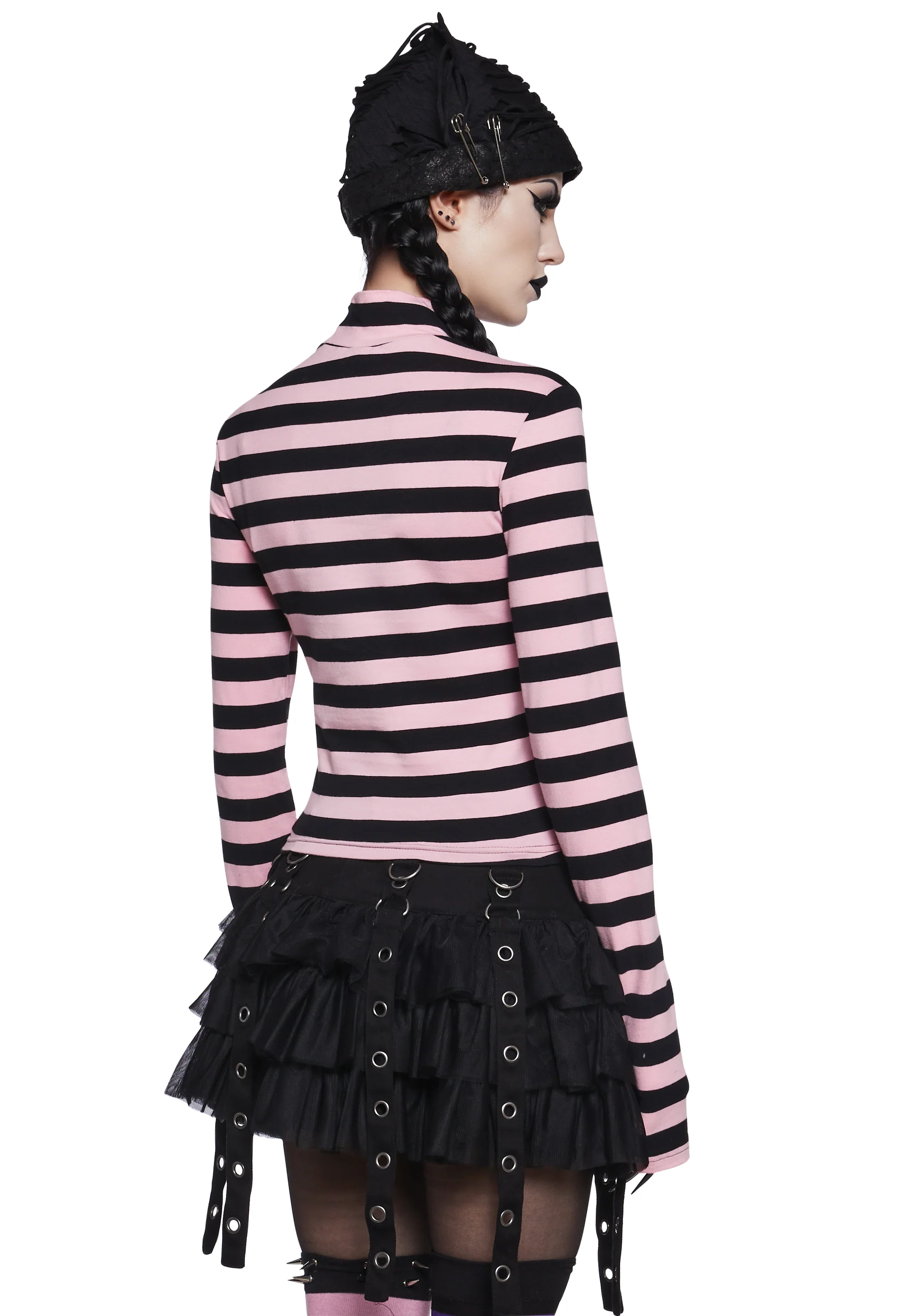 Never Meant To Be Mock Neck Top - Pink - Image 4
