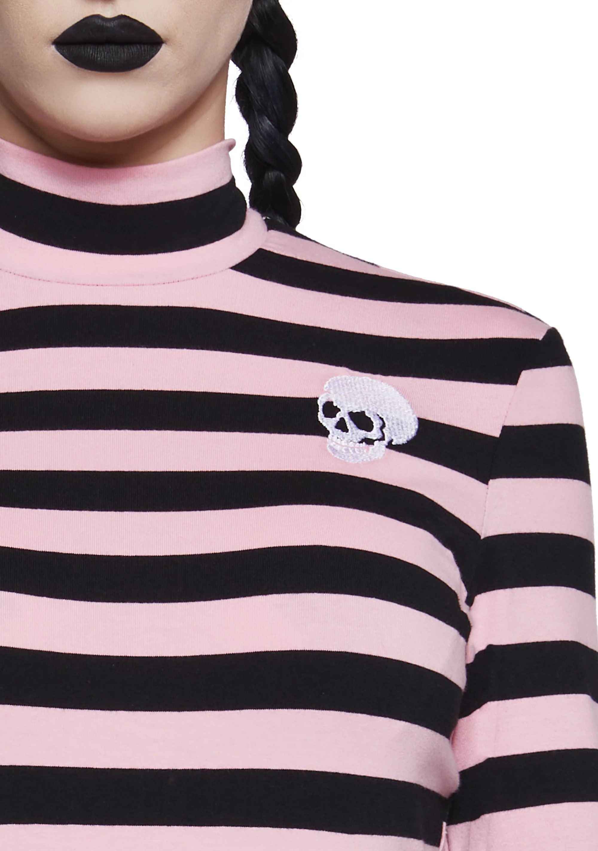 Never Meant To Be Mock Neck Top - Pink - Image 5