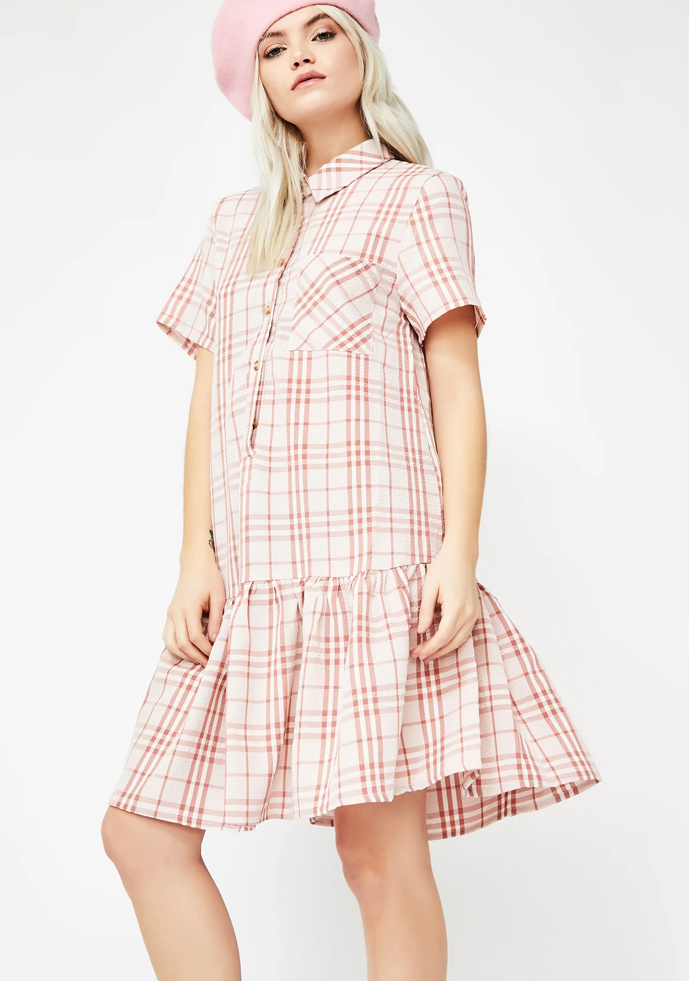 Never Settle Plaid Dress - Image 2