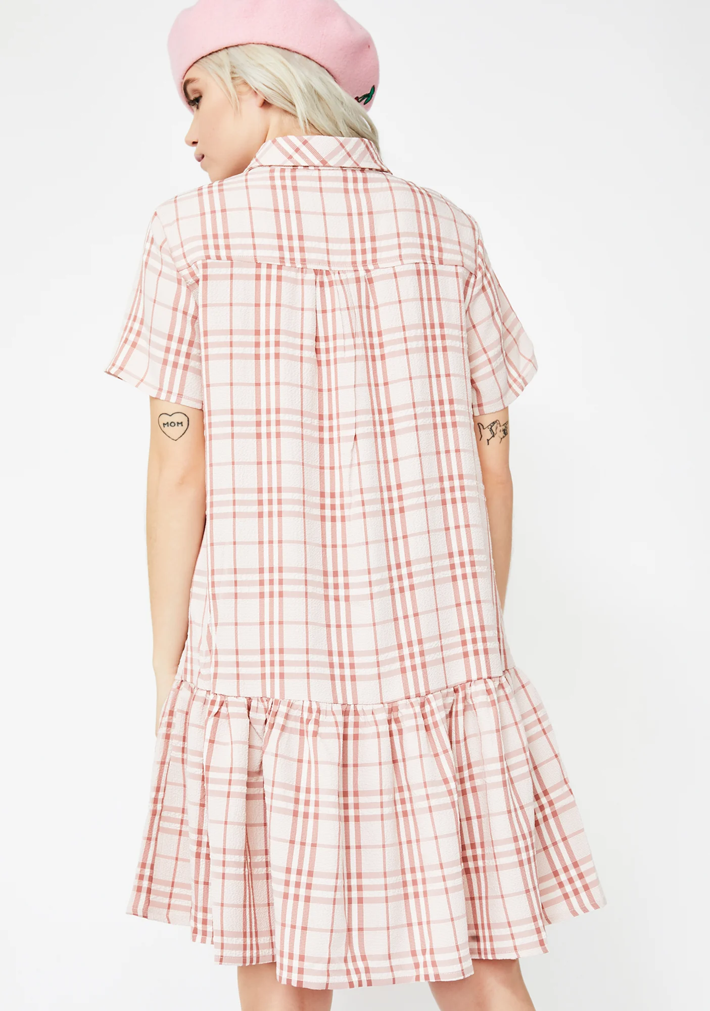 Never Settle Plaid Dress - Image 4