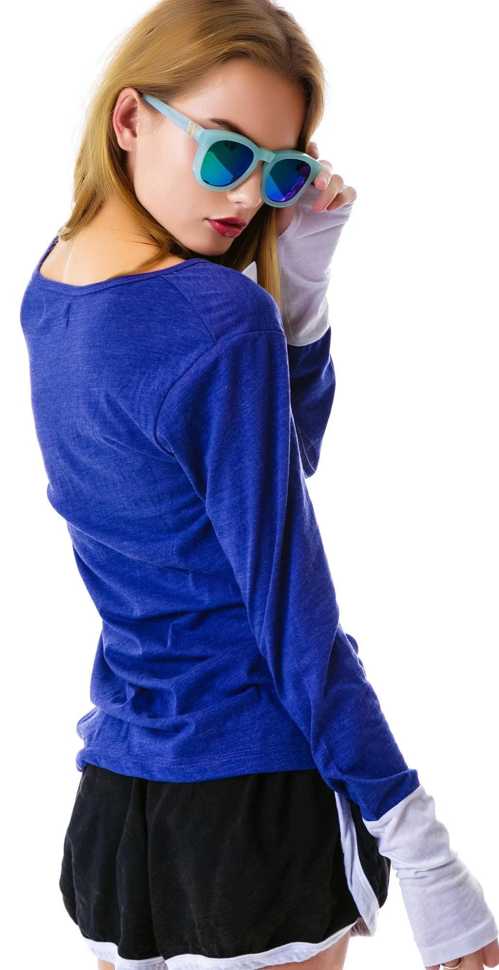 Nice To Meet You Henley Shirt - Light Blue - Image 7