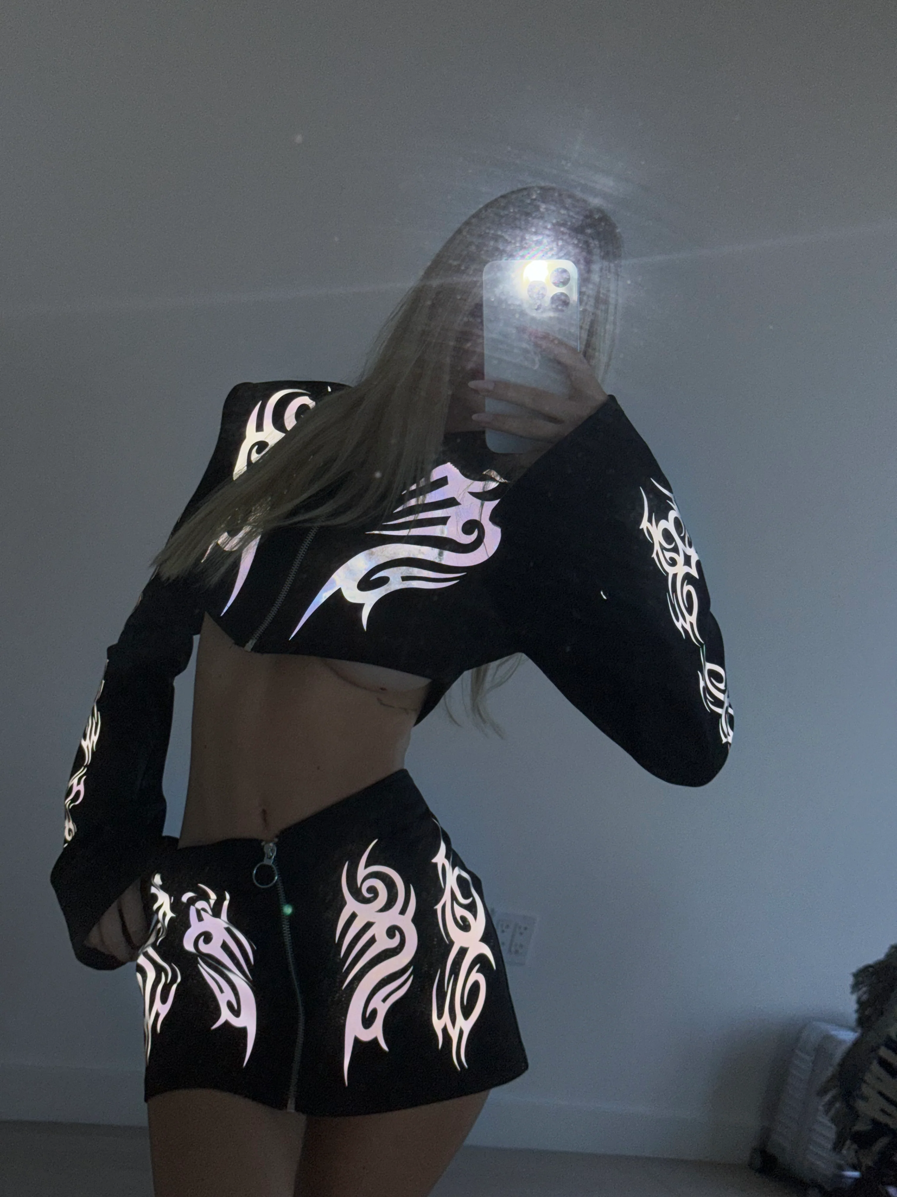 Night Raver Reflective Zip-Up Top - Image 11