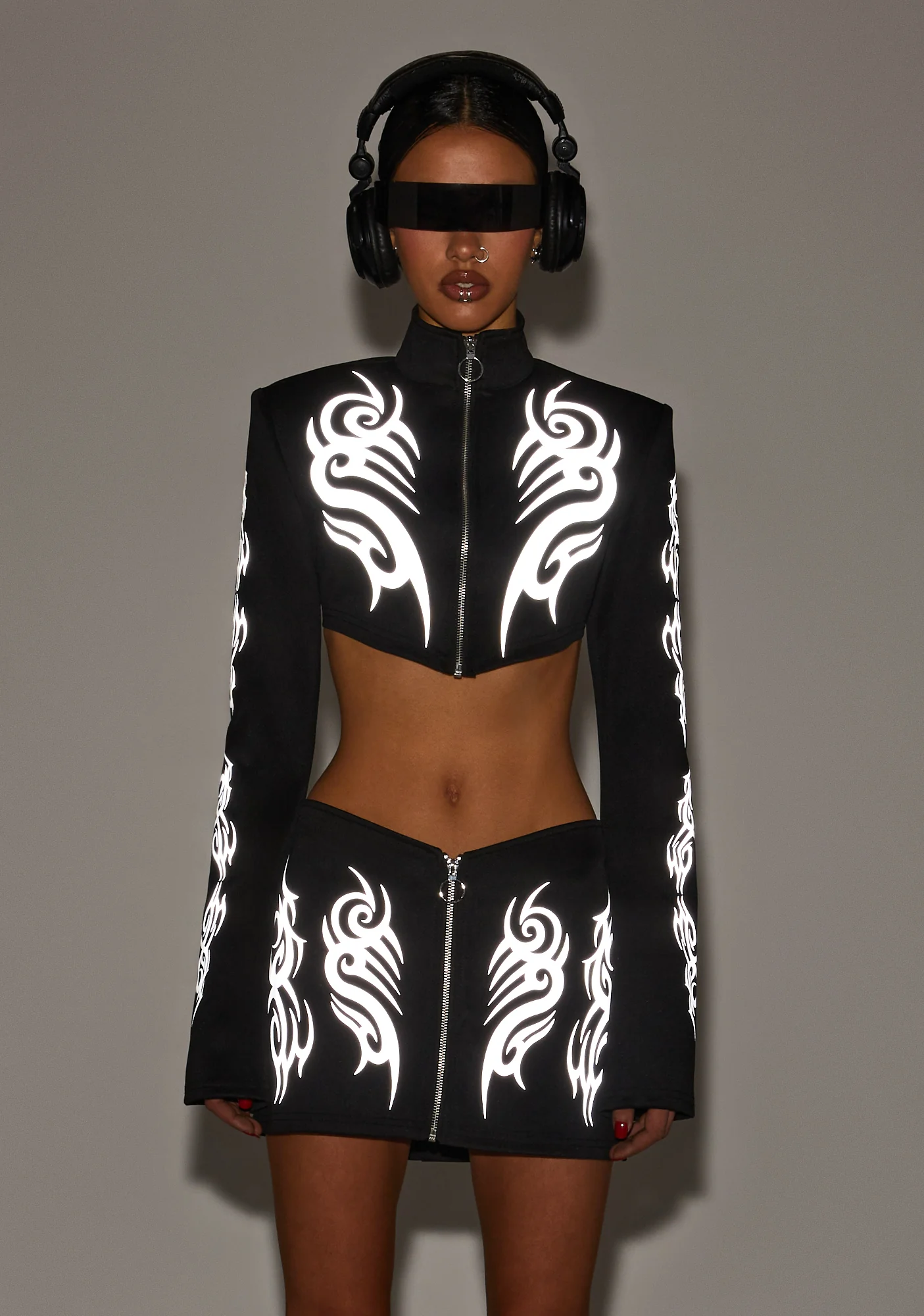 Night Raver Reflective Zip-Up Top - Image 2