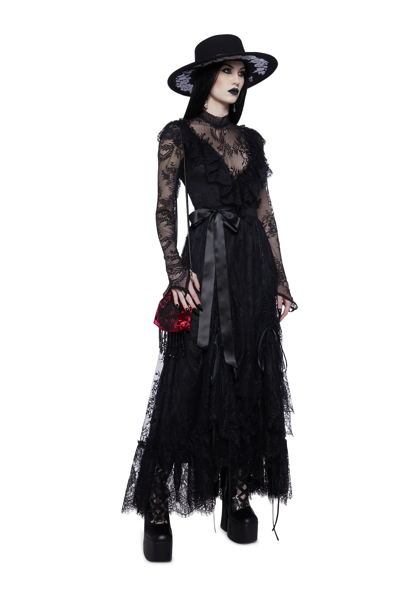 Nightfall Descent Maxi Dress - Image 5