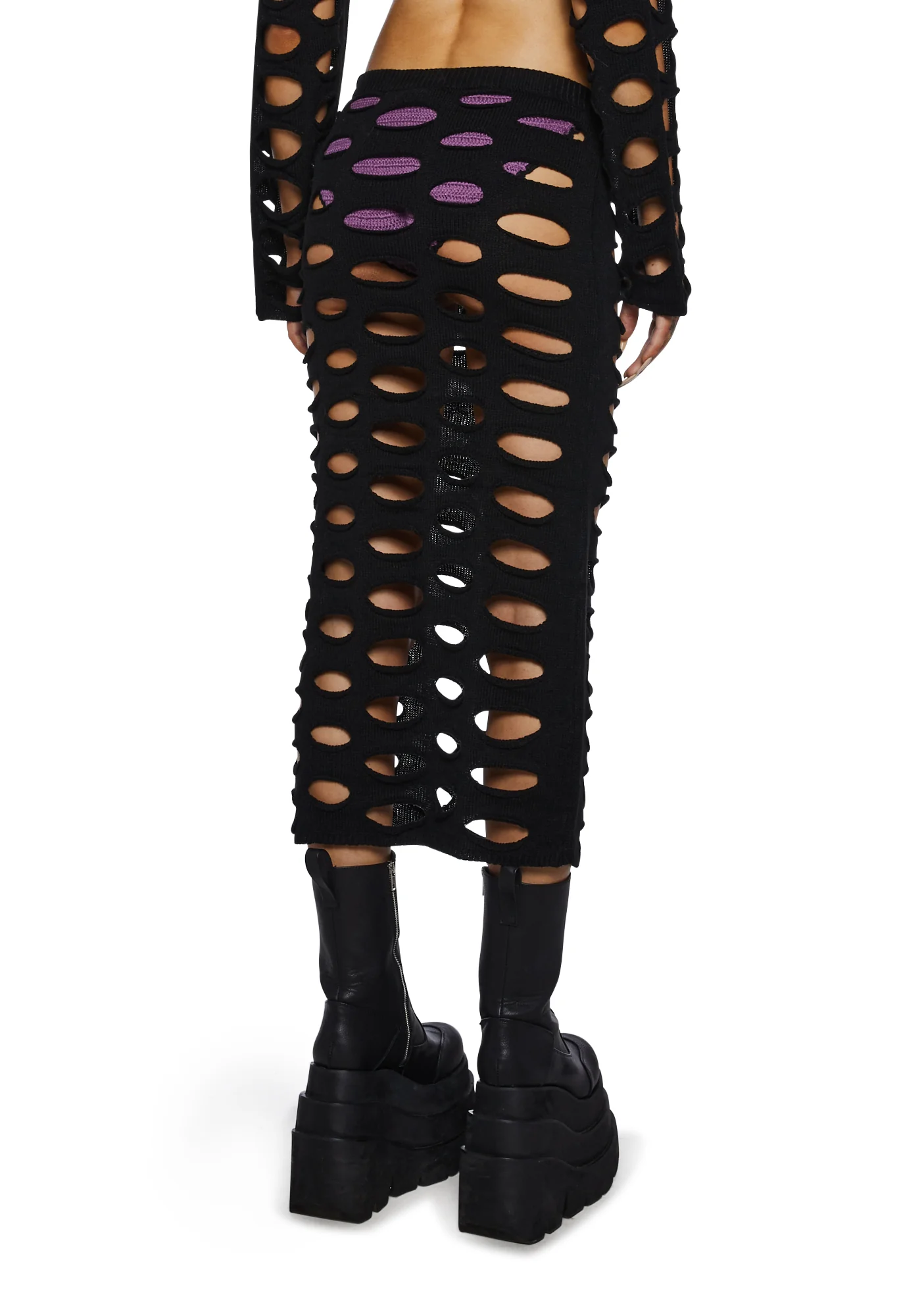 Nightfall Knit Midi Skirt - Image 4