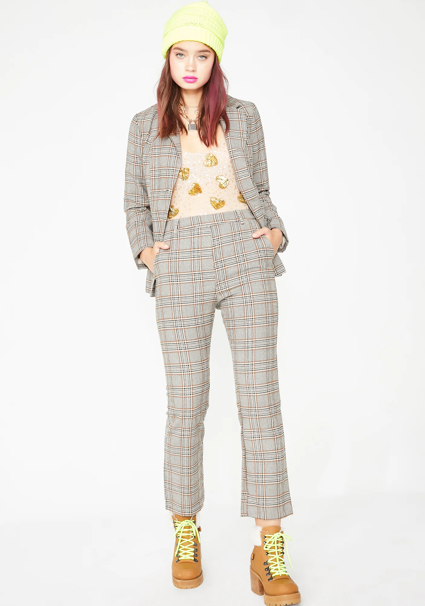 Nine To Five Plaid Pants - Image 5