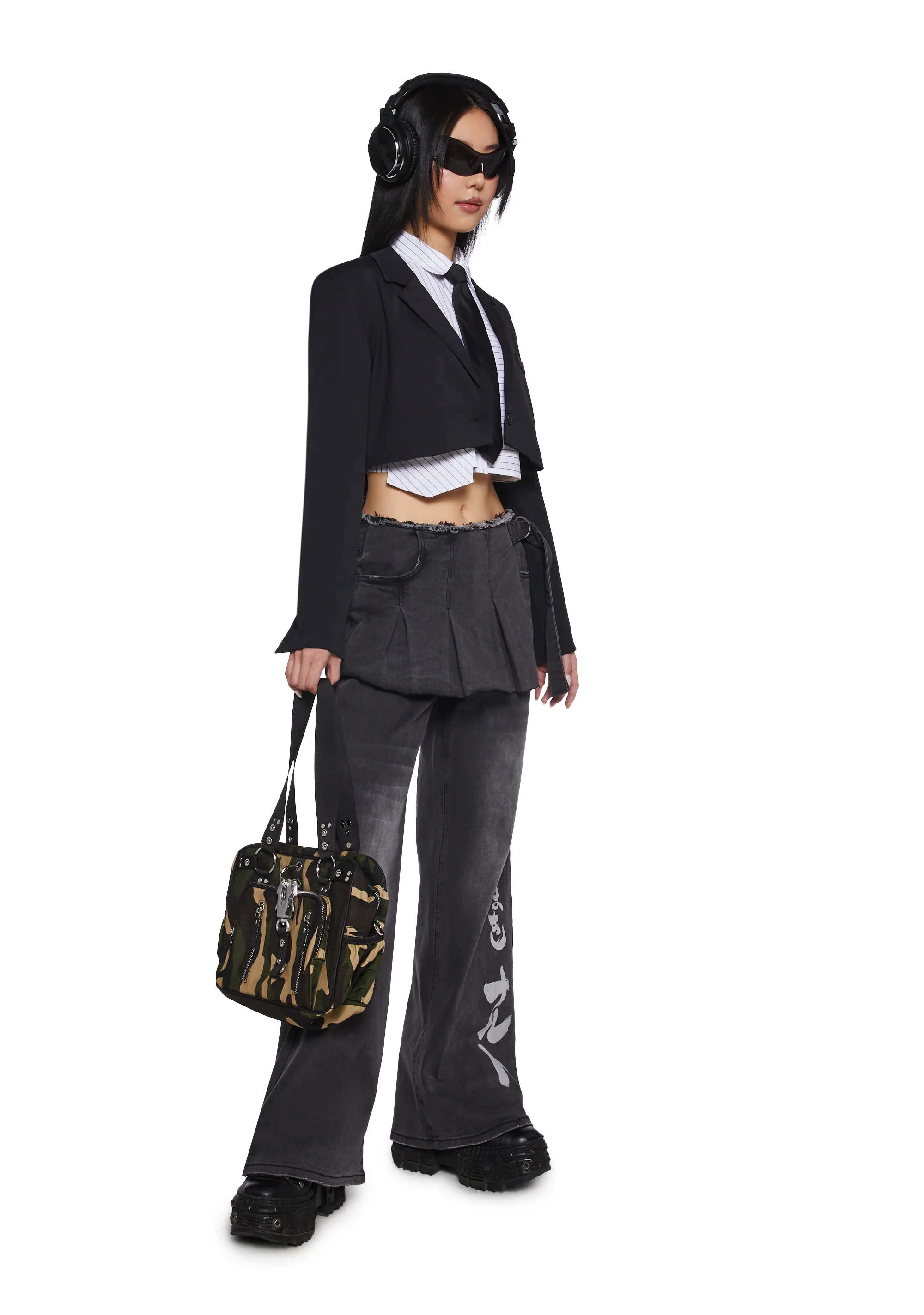 Ninja Academy Elite Wide Leg Pants With Skirt - Image 2