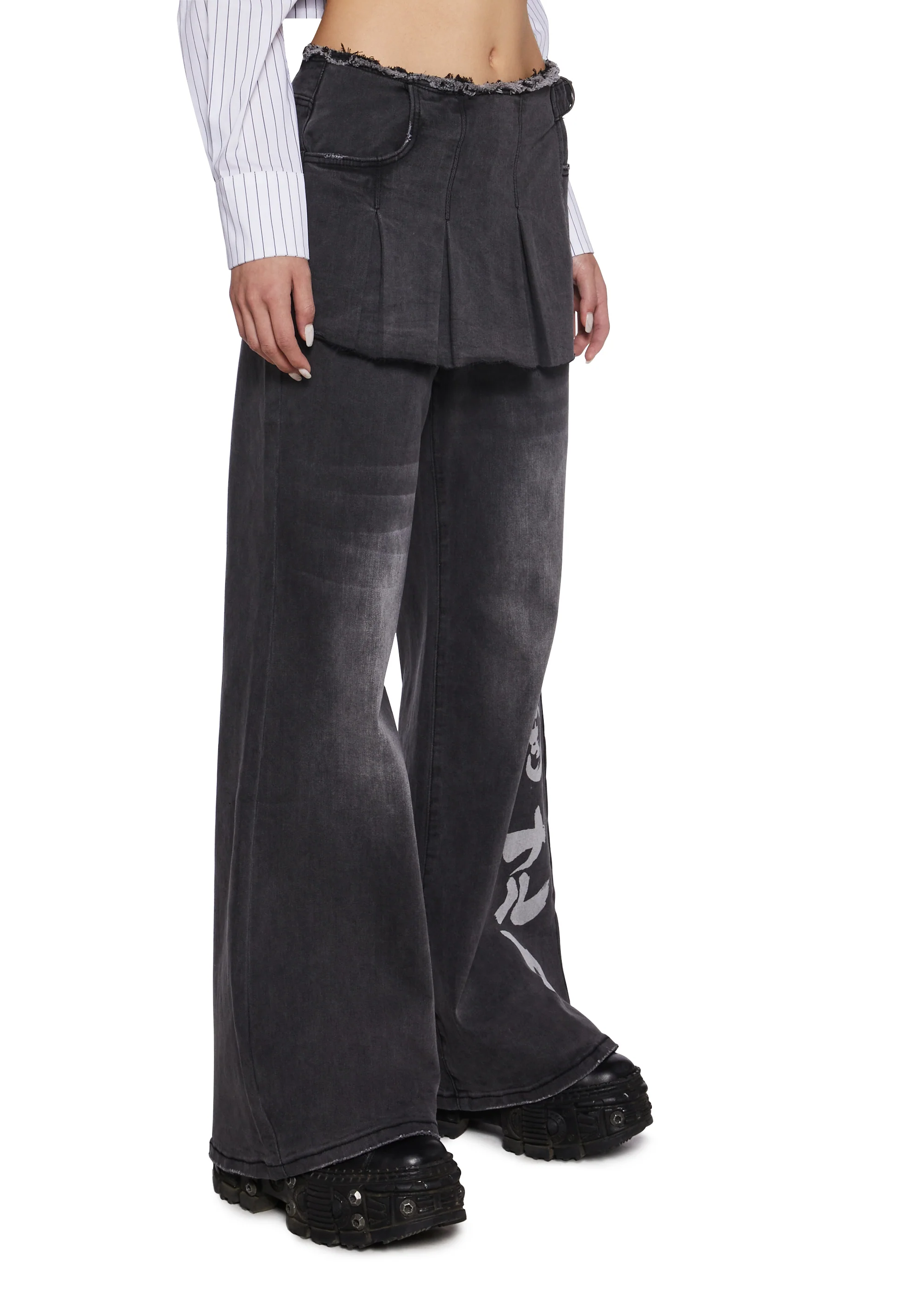 Ninja Academy Elite Wide Leg Pants With Skirt - Image 3