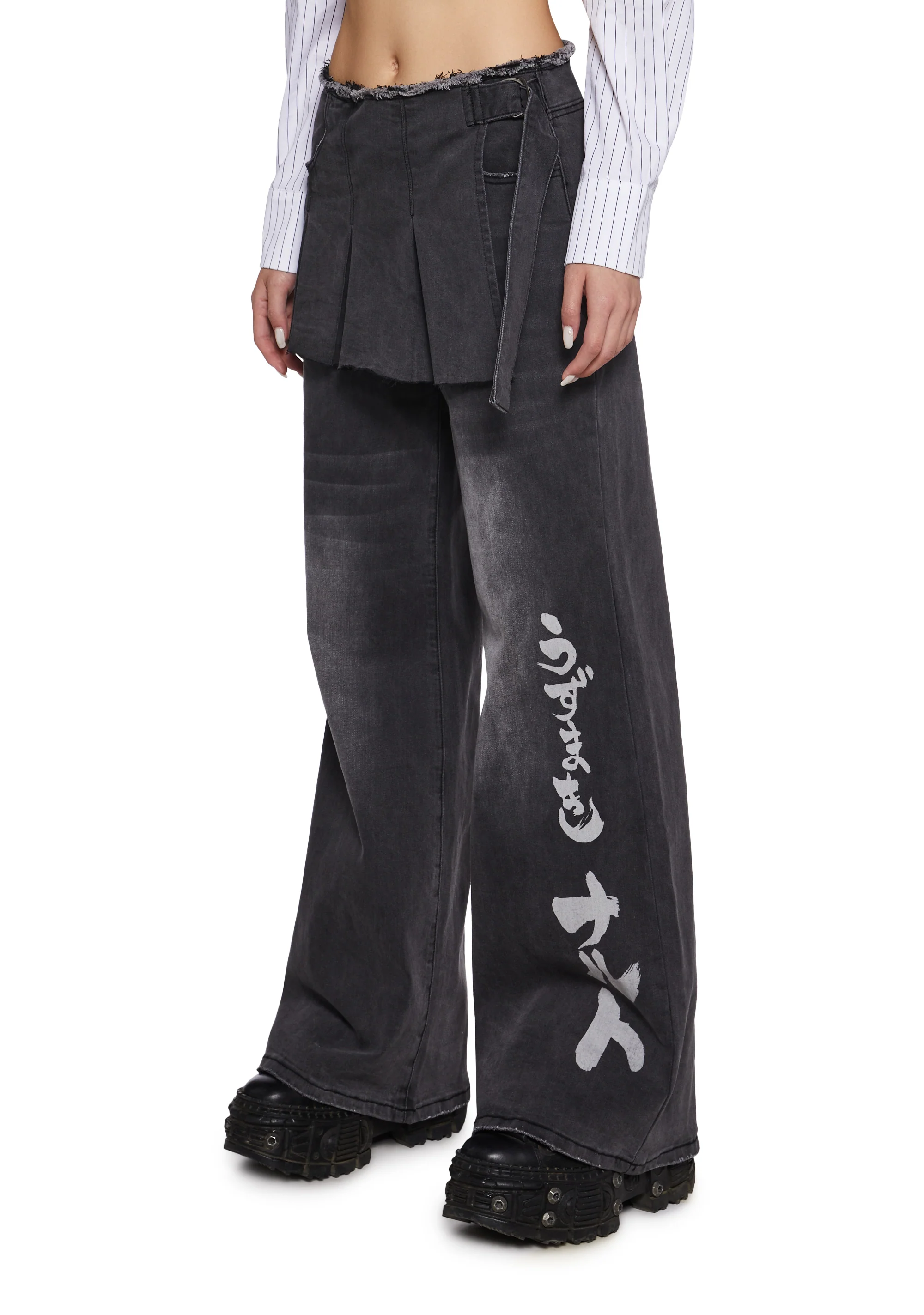 Ninja Academy Elite Wide Leg Pants With Skirt - Image 5
