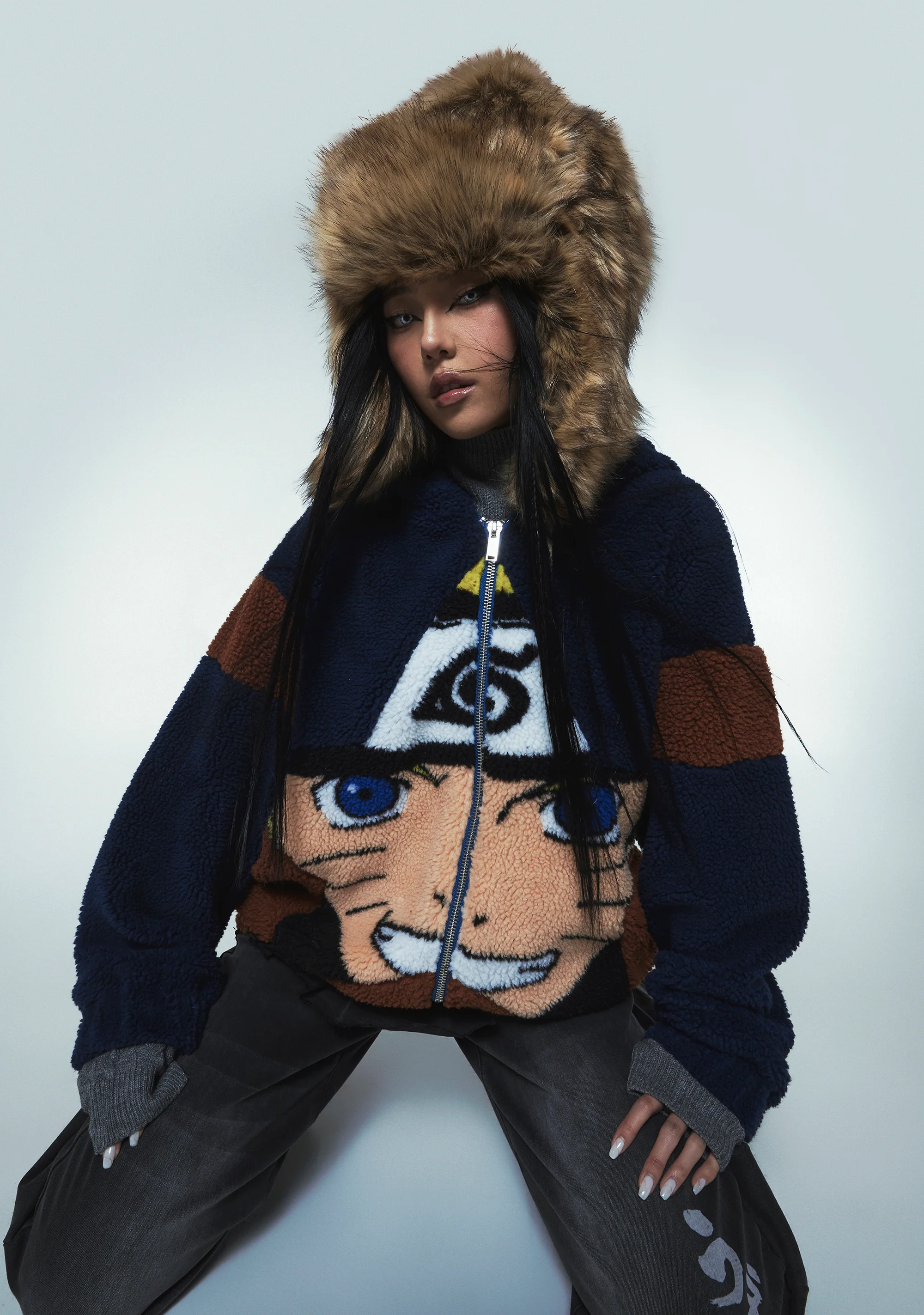 Ninja Hero Hooded Sherpa Jacket - Image 7