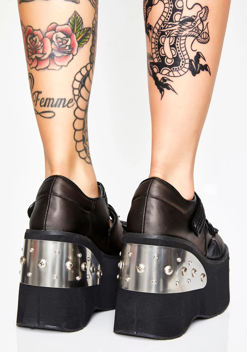 KERA-13 Platform Mary Jane Shoes - Image 4