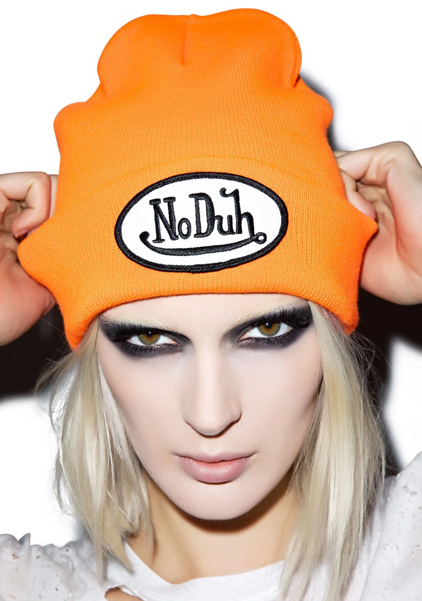 No Duh Beanie - Orange - Image 9