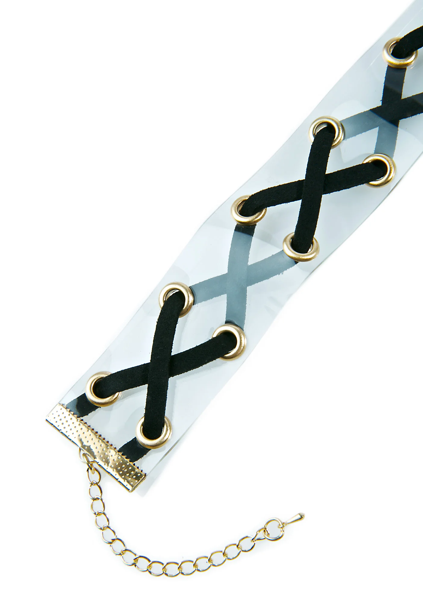 No Ex Zone Lace Up Choker - Image 3