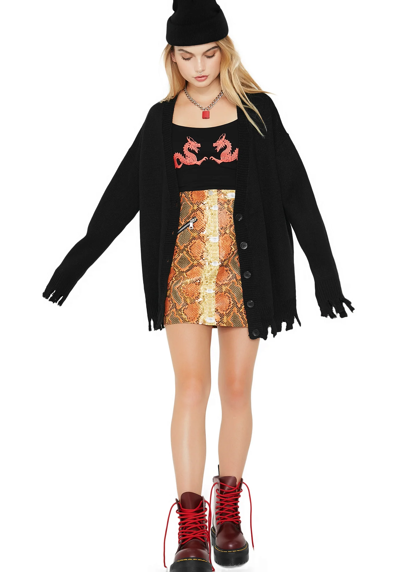 No Love Lost Unfinished Cardigan - Image 5