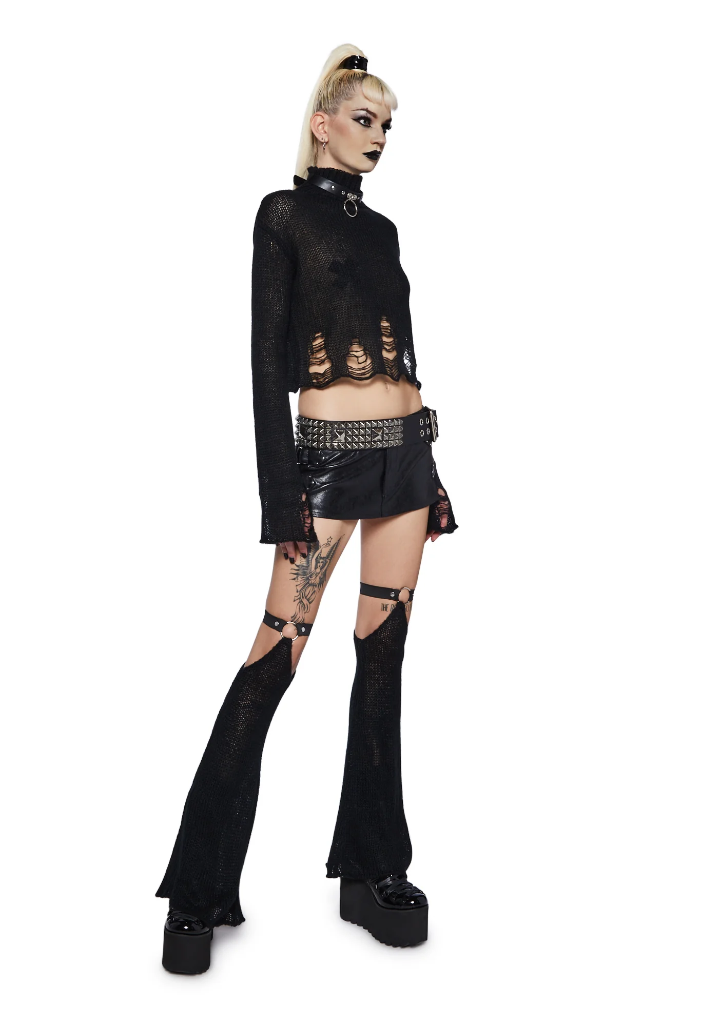 No Pressure Knit Sweater - Black - Image 2