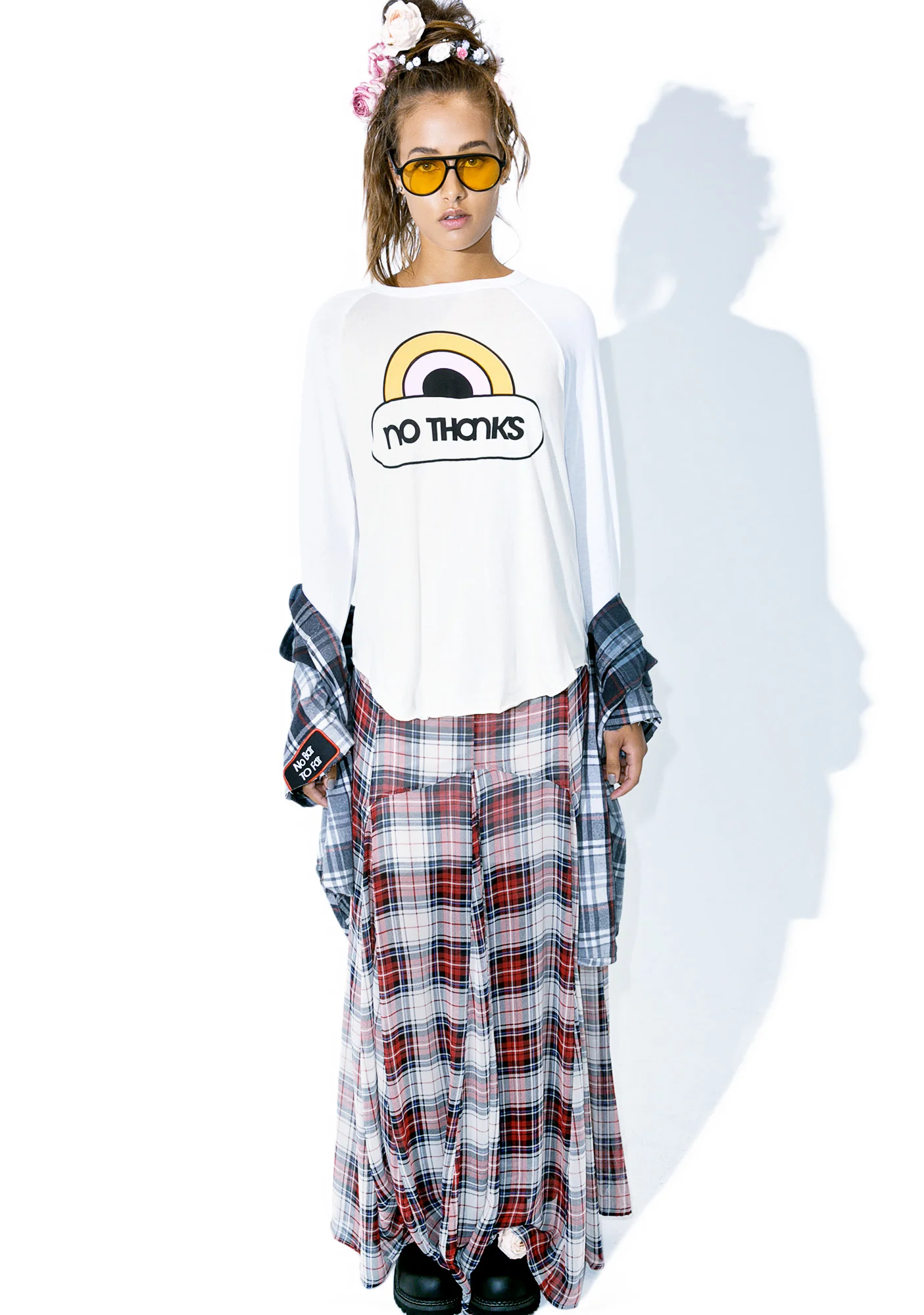 No Thanks Rebel Raglan - Image 2