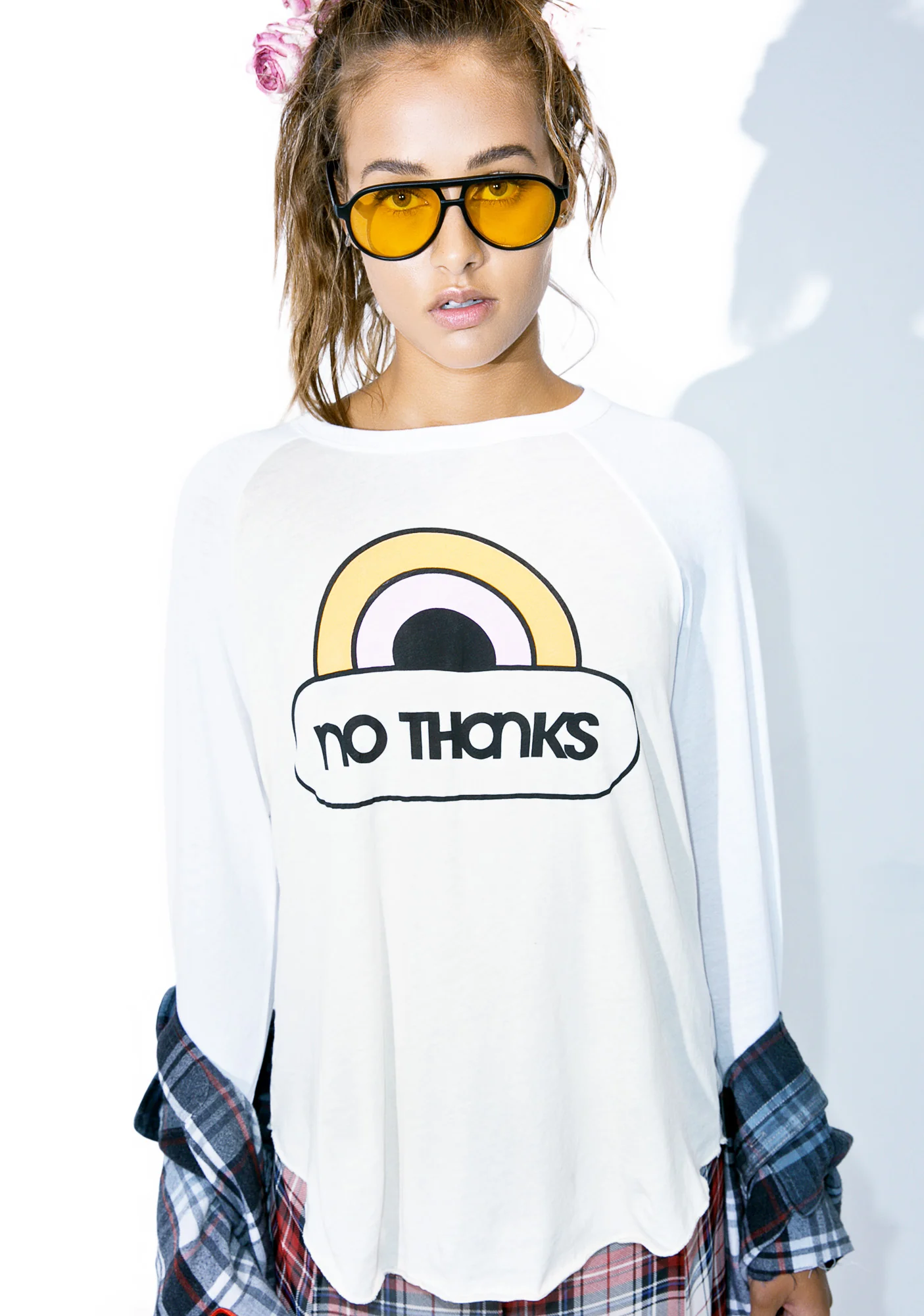 No Thanks Rebel Raglan - Image 4