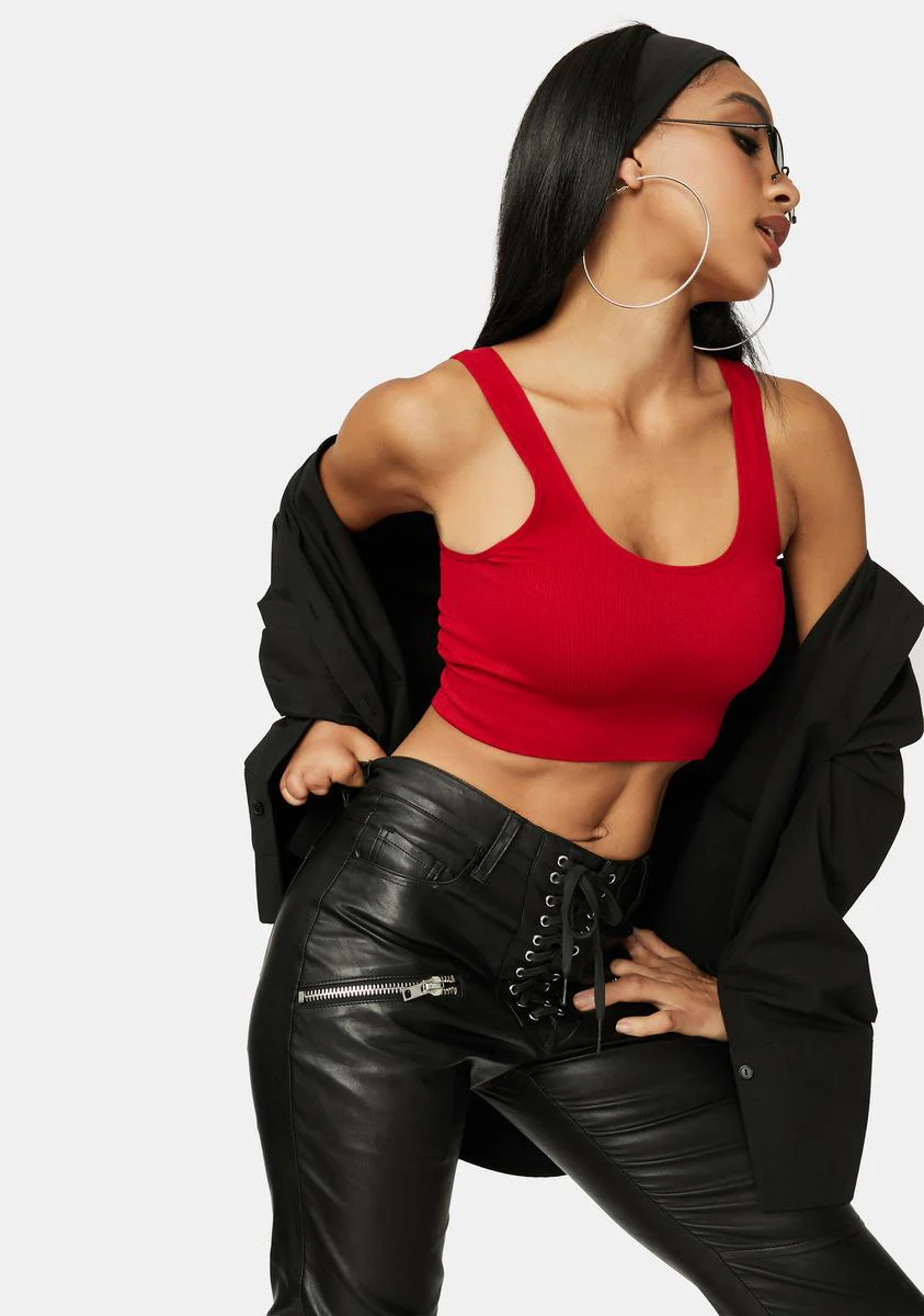 Nobody Like Me Seamless Crop Tank - Image 2