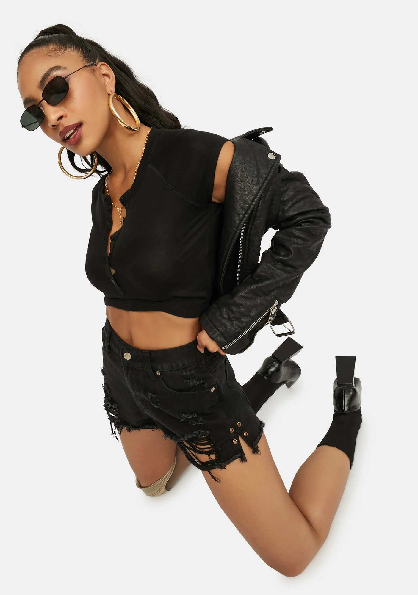 Noir Called You Out Crop Top - Image 2