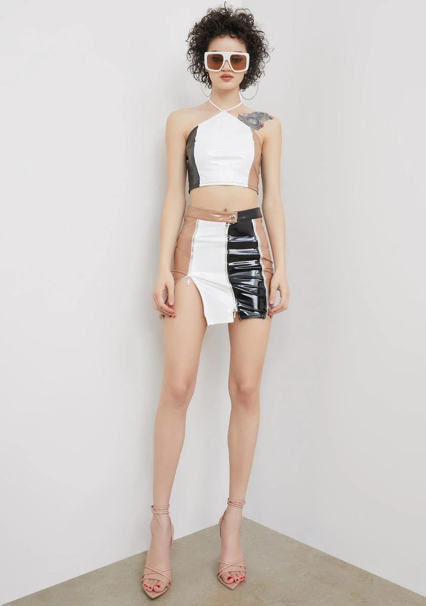 Noir Fastest Lane Colorblock Halter Set - Image 3