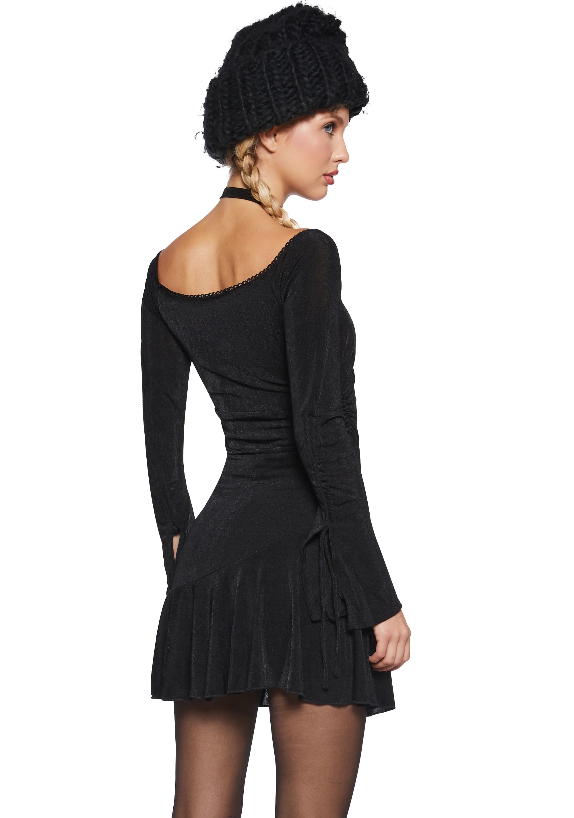 Nonchalant Energy Mini Dress - Black - Image 4