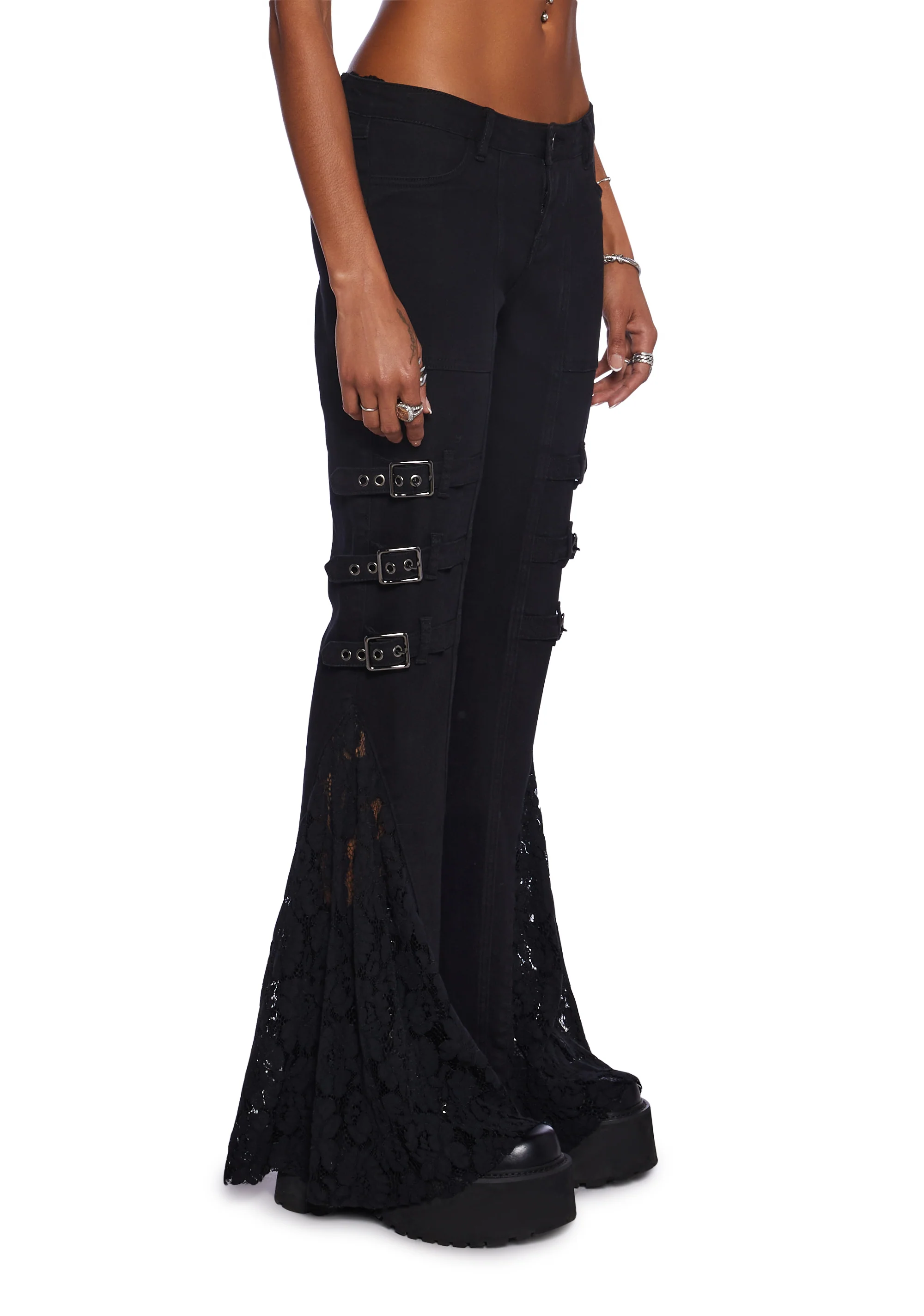 Normal Is An Illusion Flare Pants - Image 2