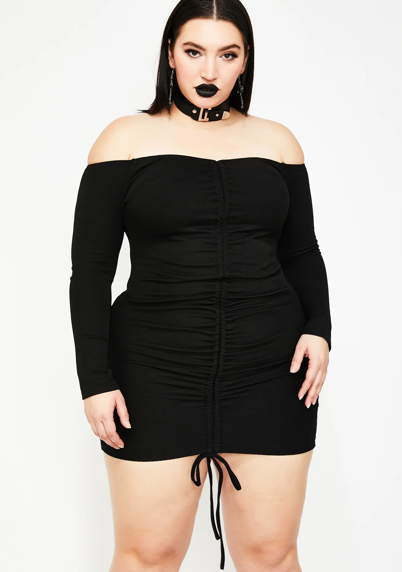 Not Answering Ruched Dress - Image 2