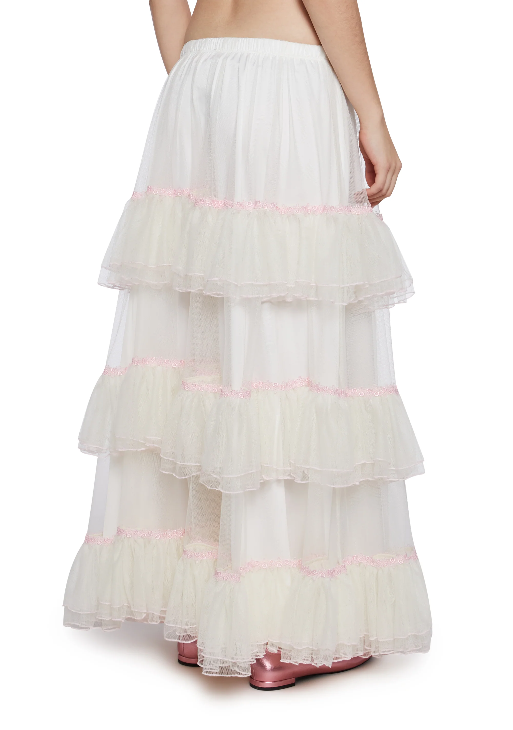 Not Shy Tiered Midi Skirt - Image 4