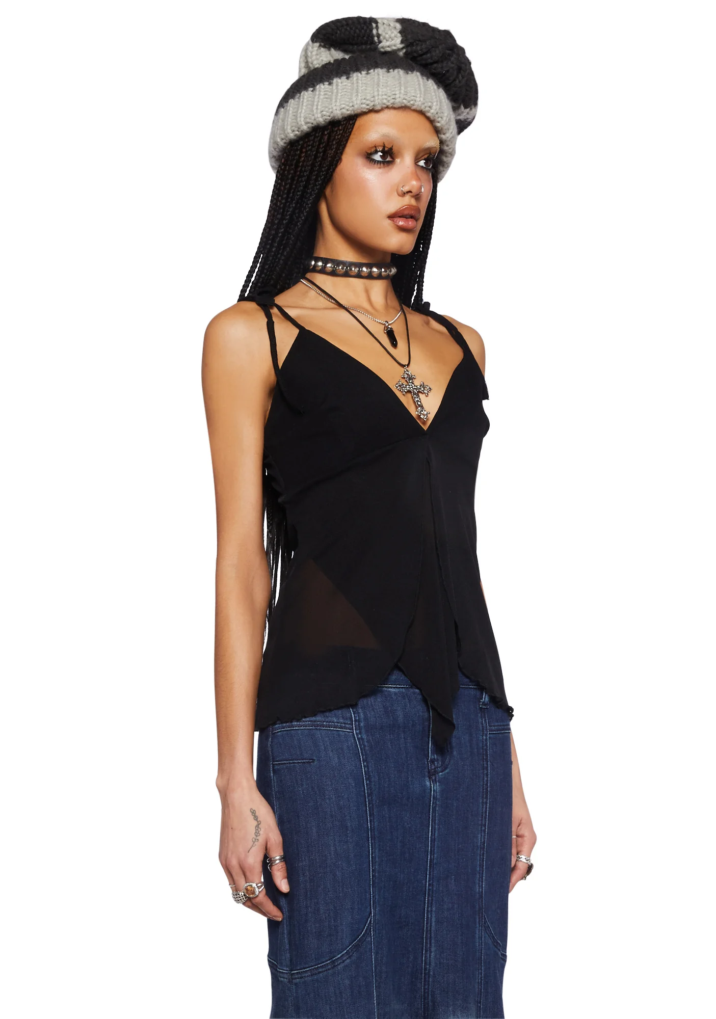 Not That Easy Cami Top- Black - Image 3