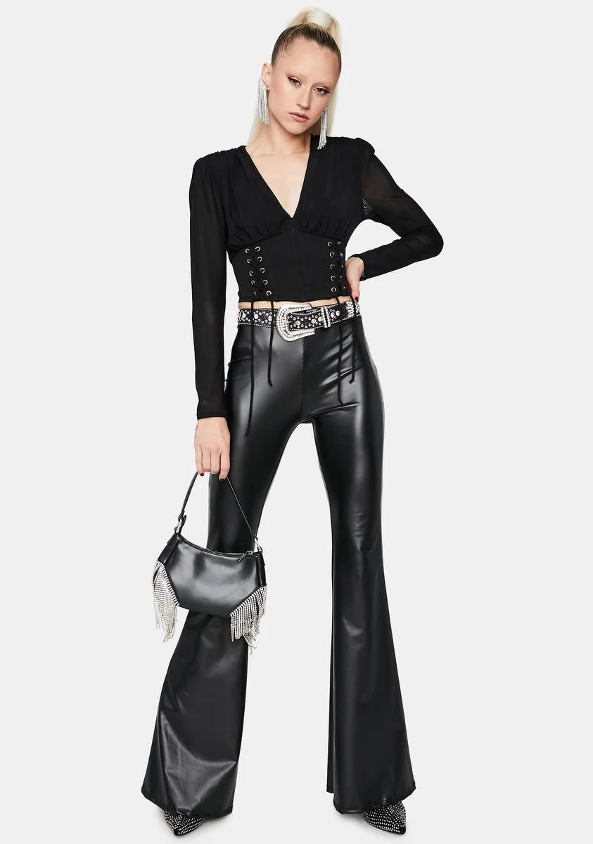 Not The Same Long Sleeve Corset Top - Image 3