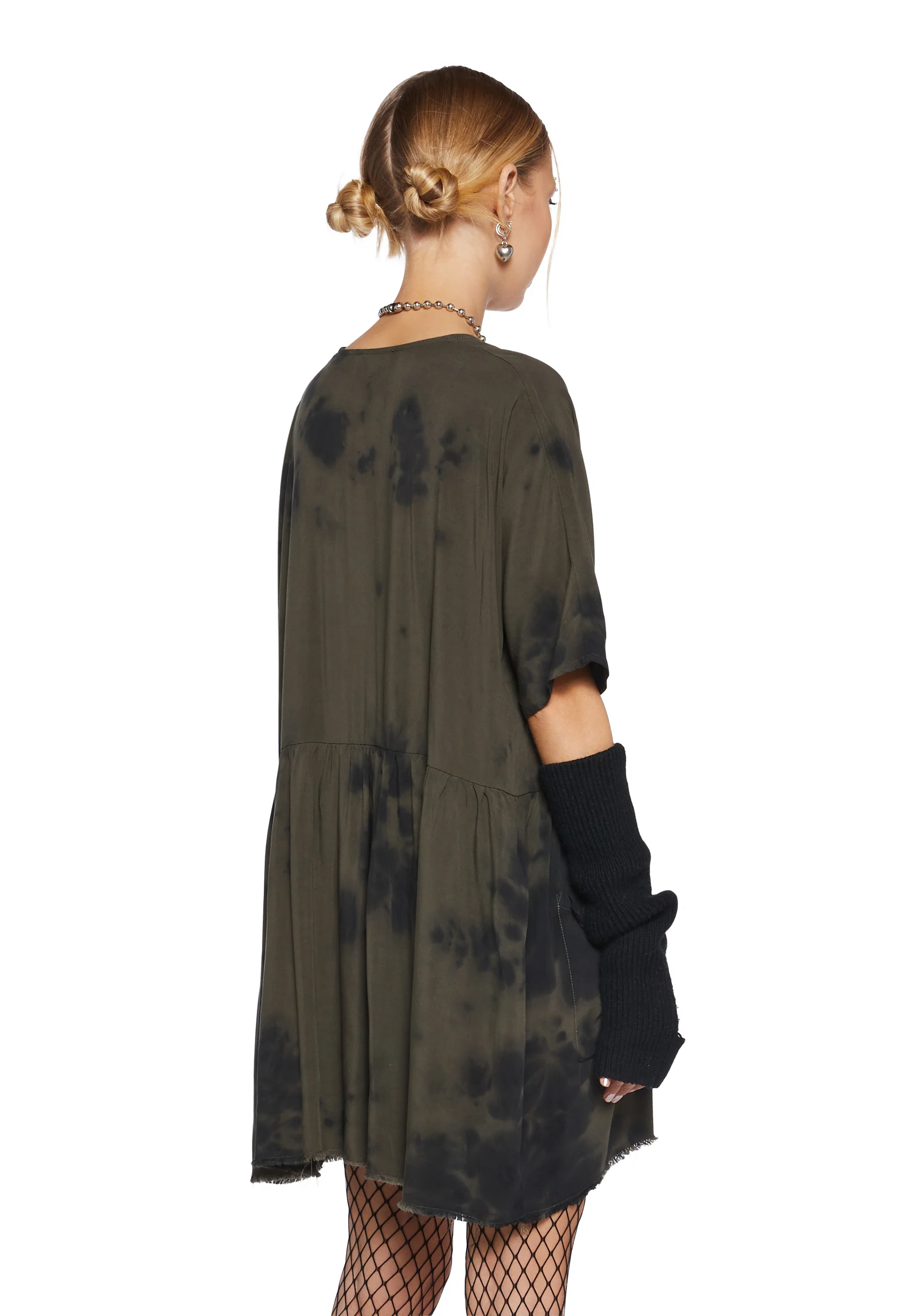 Not Your Babydoll Tie Dye Dress - Image 4