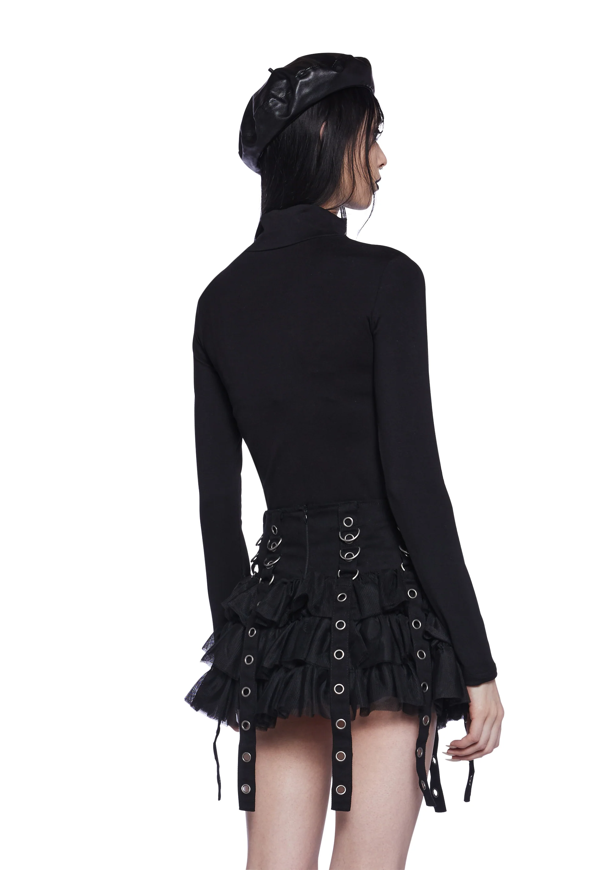 Not Your Doll Mock Neck Tee - Image 4