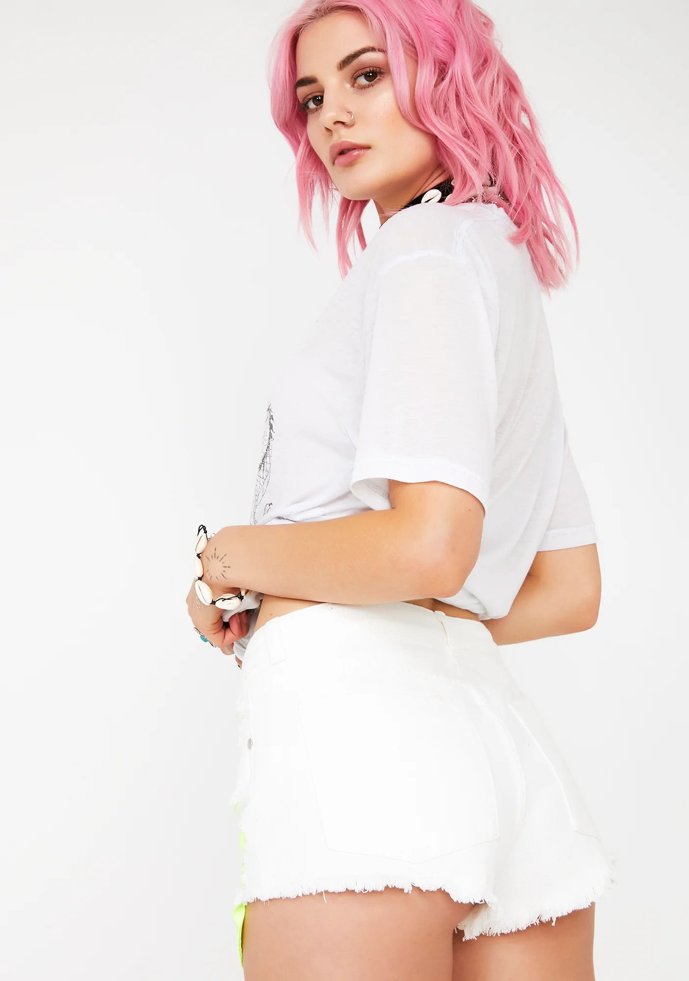 Nuclear Drip Denim Shorts - Image 4