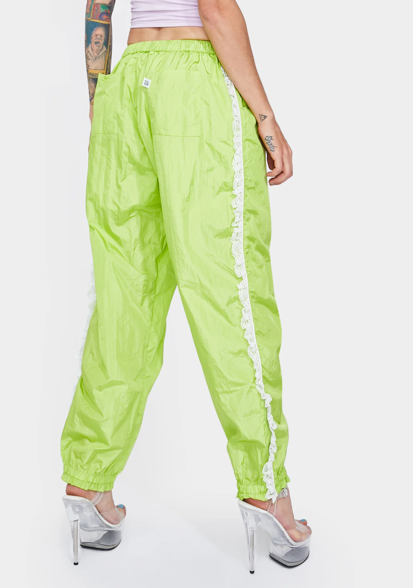 Nylon Girly Track Pants - Image 4