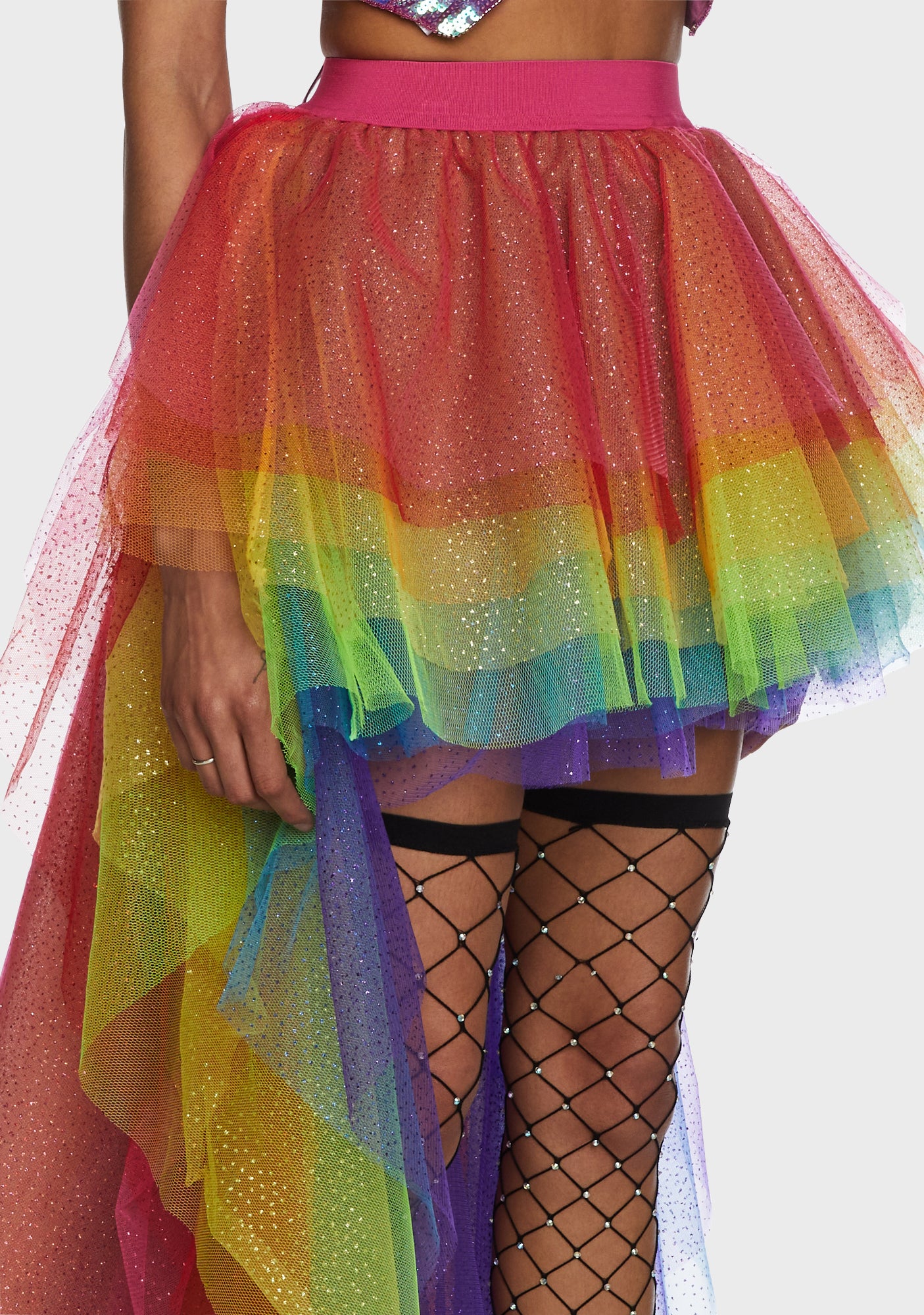 Nymph Princess Tulle Skirt - Rainbow Glitter - Image 5
