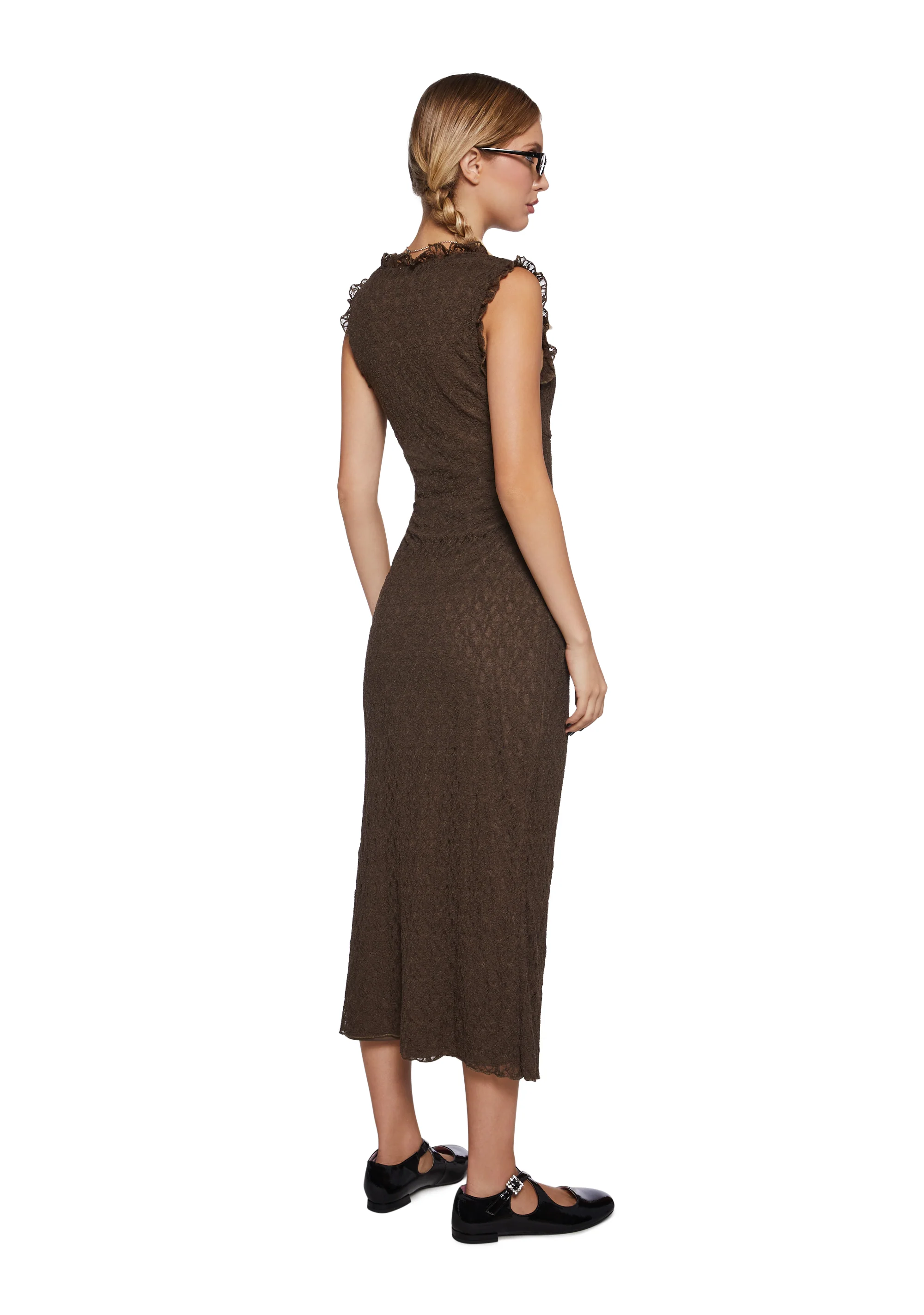 Oblivious Joy Lace Midi Dress - Image 4