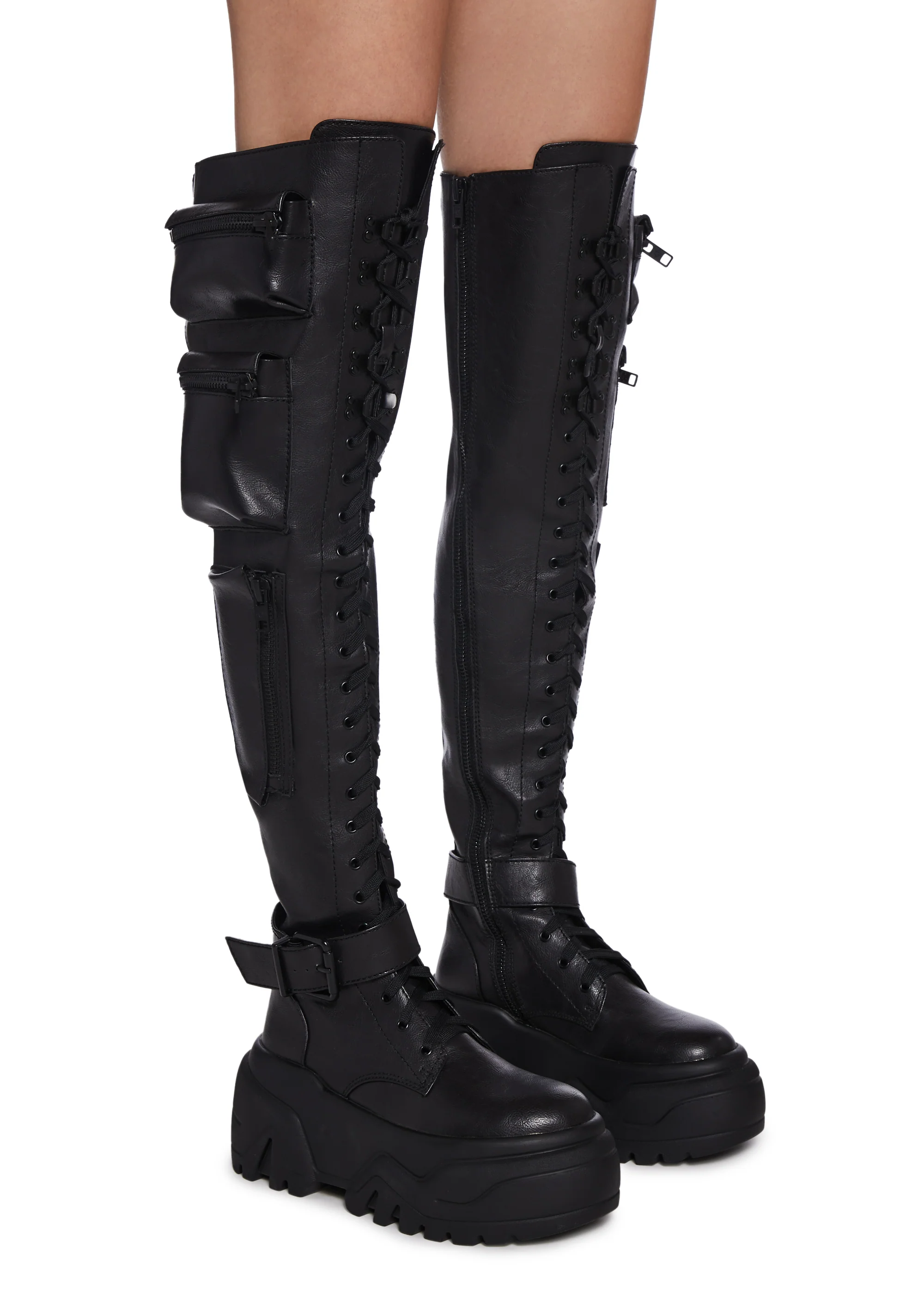 Obsidian Thigh High Boots - Image 3