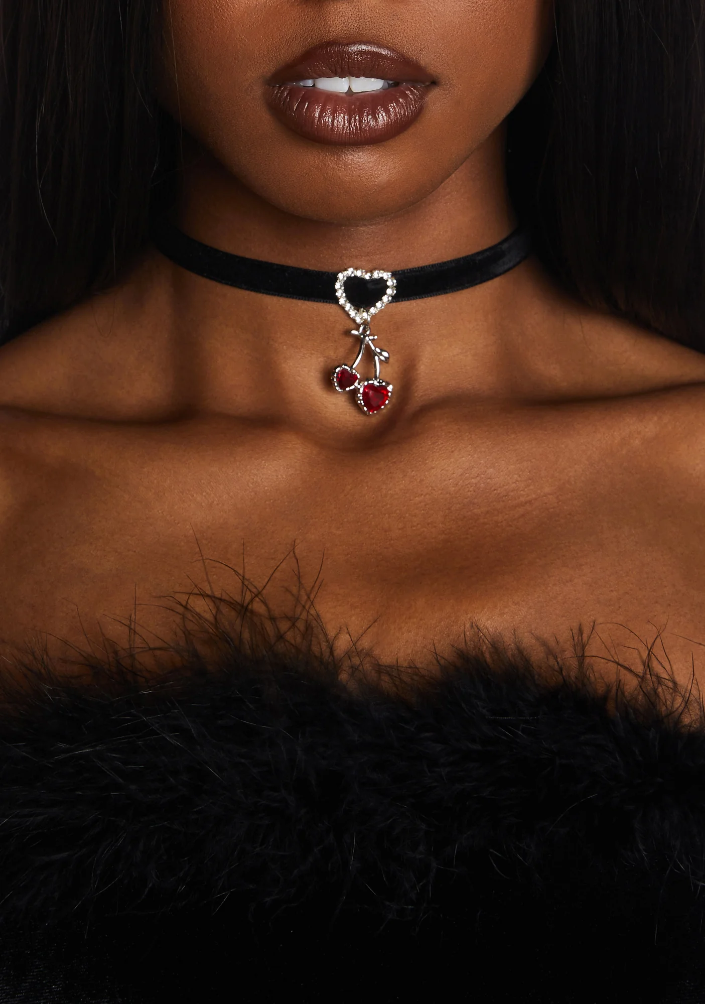 Off My List Velvet Choker - Image 3
