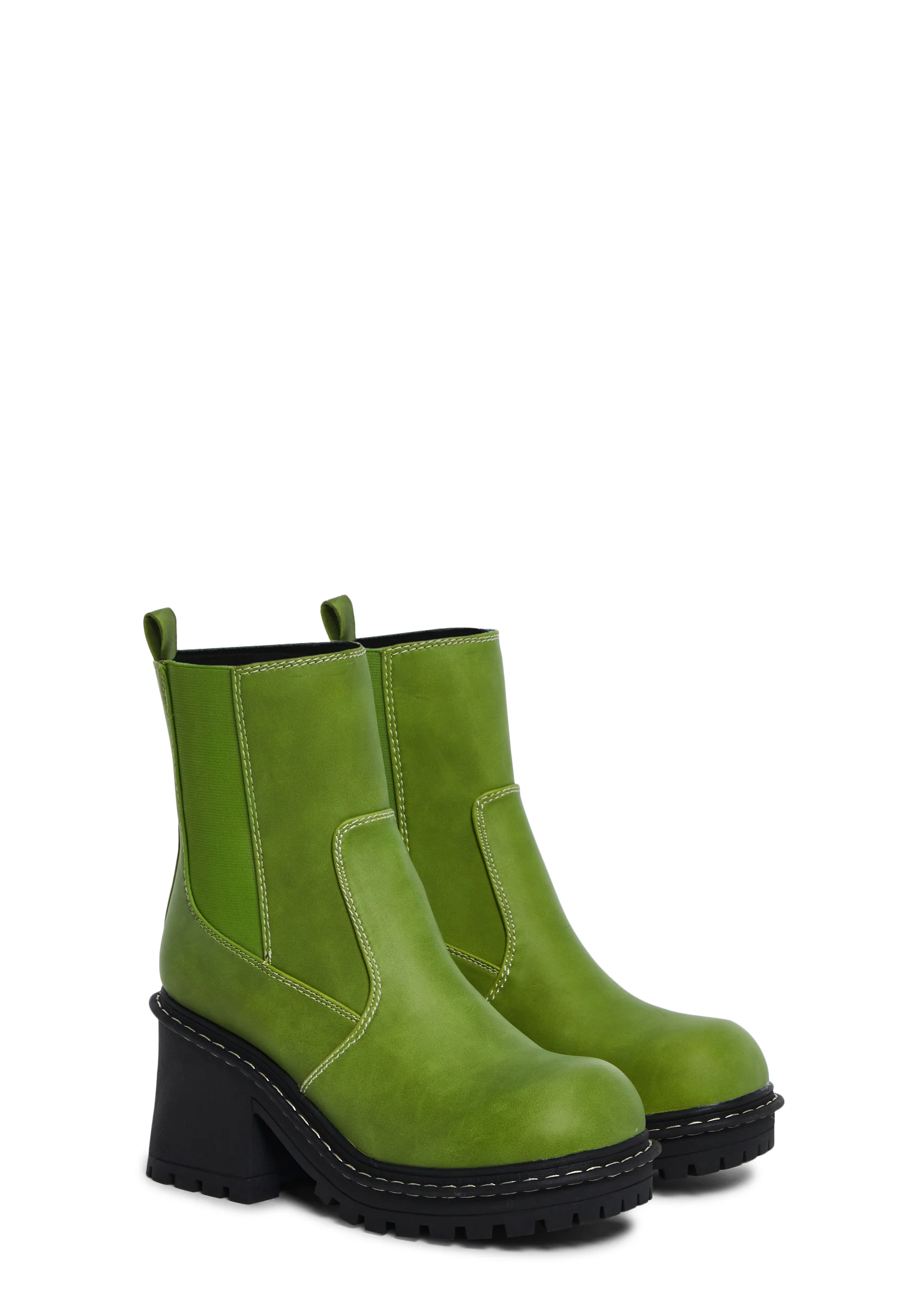 Off The Record Ankle Boots - Green - Image 3