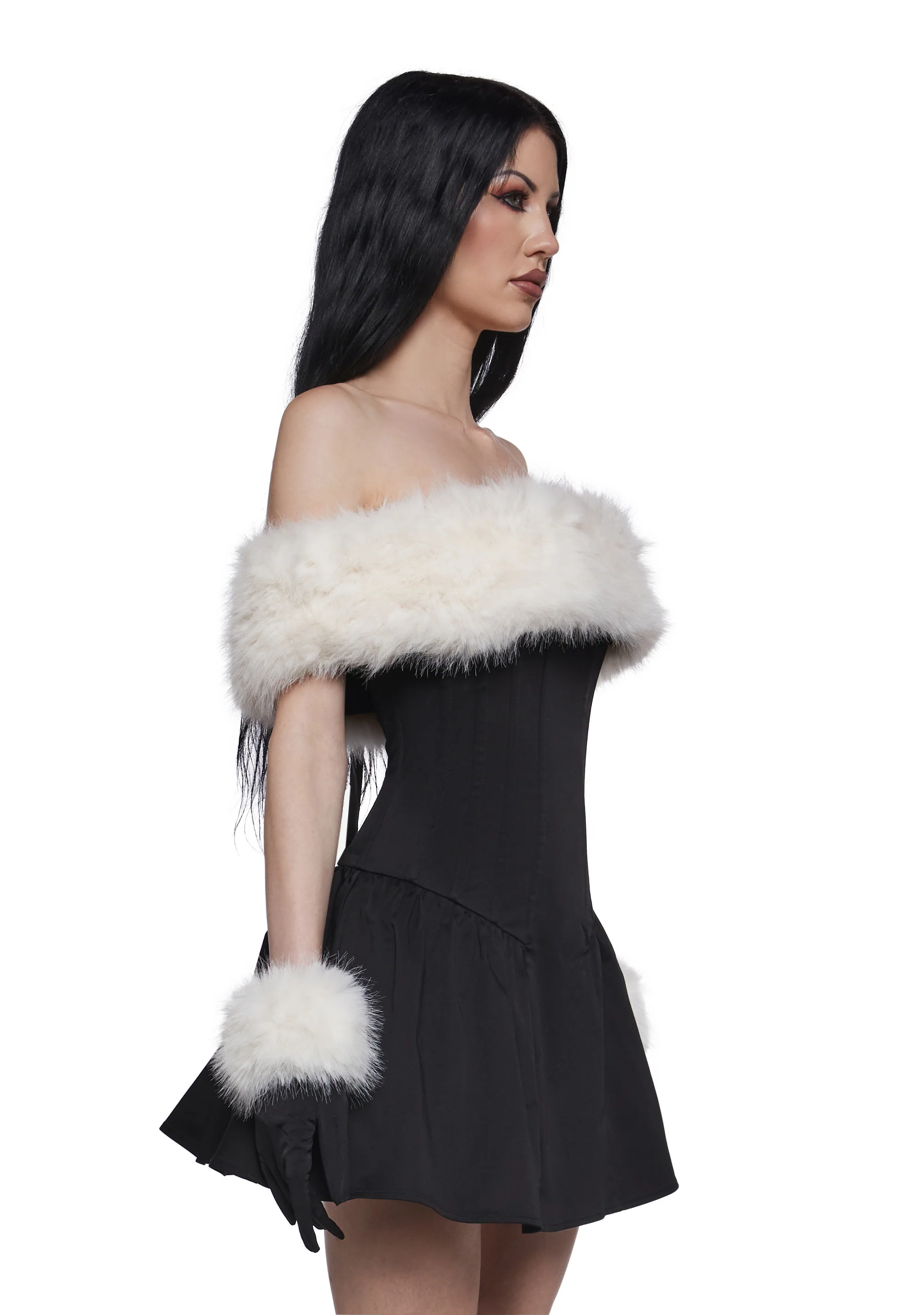 Moody And Bright Mini Dress And Gloves Set - Image 3