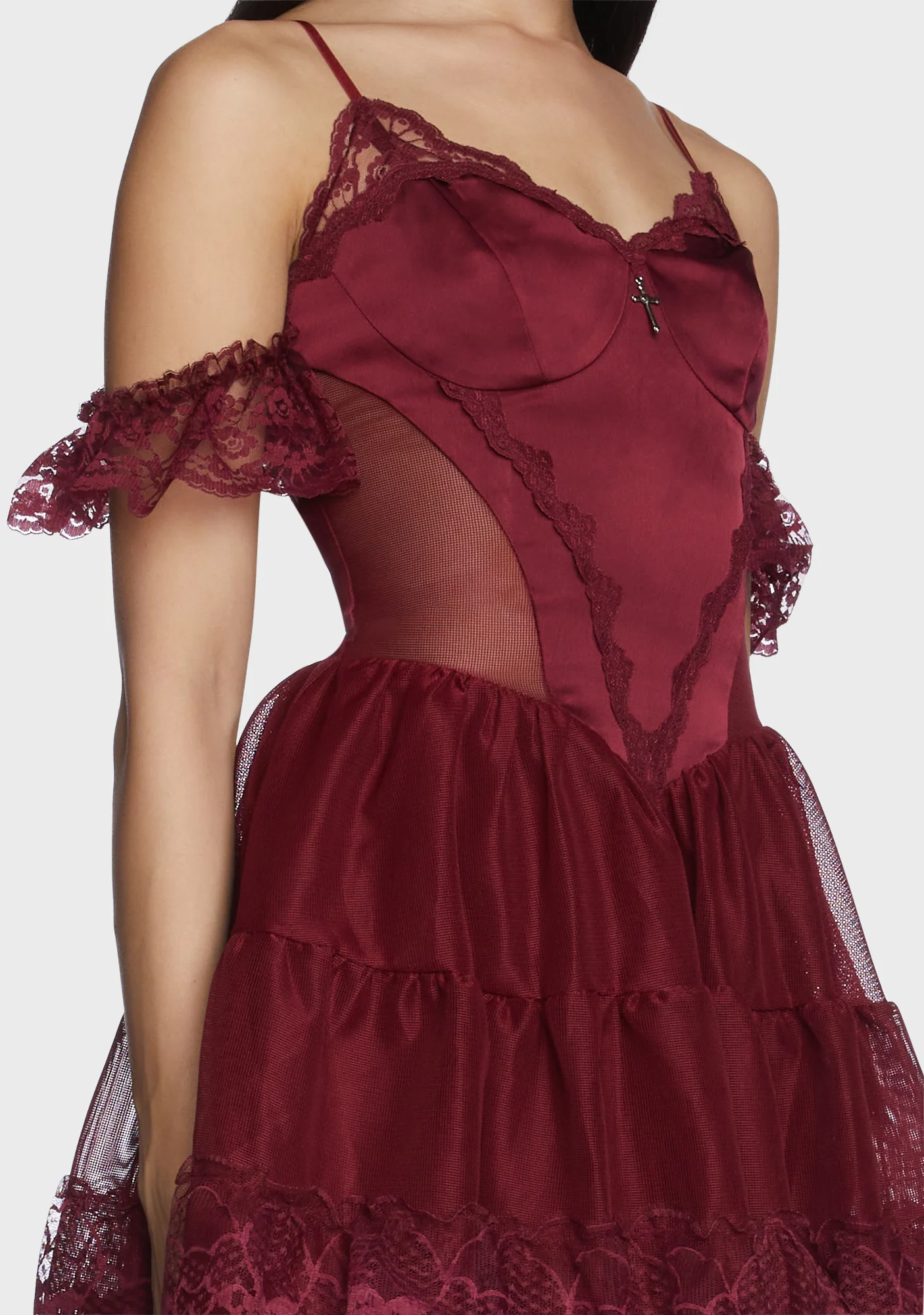 Off The Shoulder Ruffled Dress - Image 2
