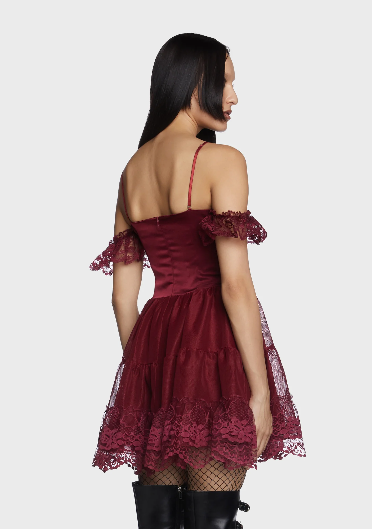 Off The Shoulder Ruffled Dress - Image 5