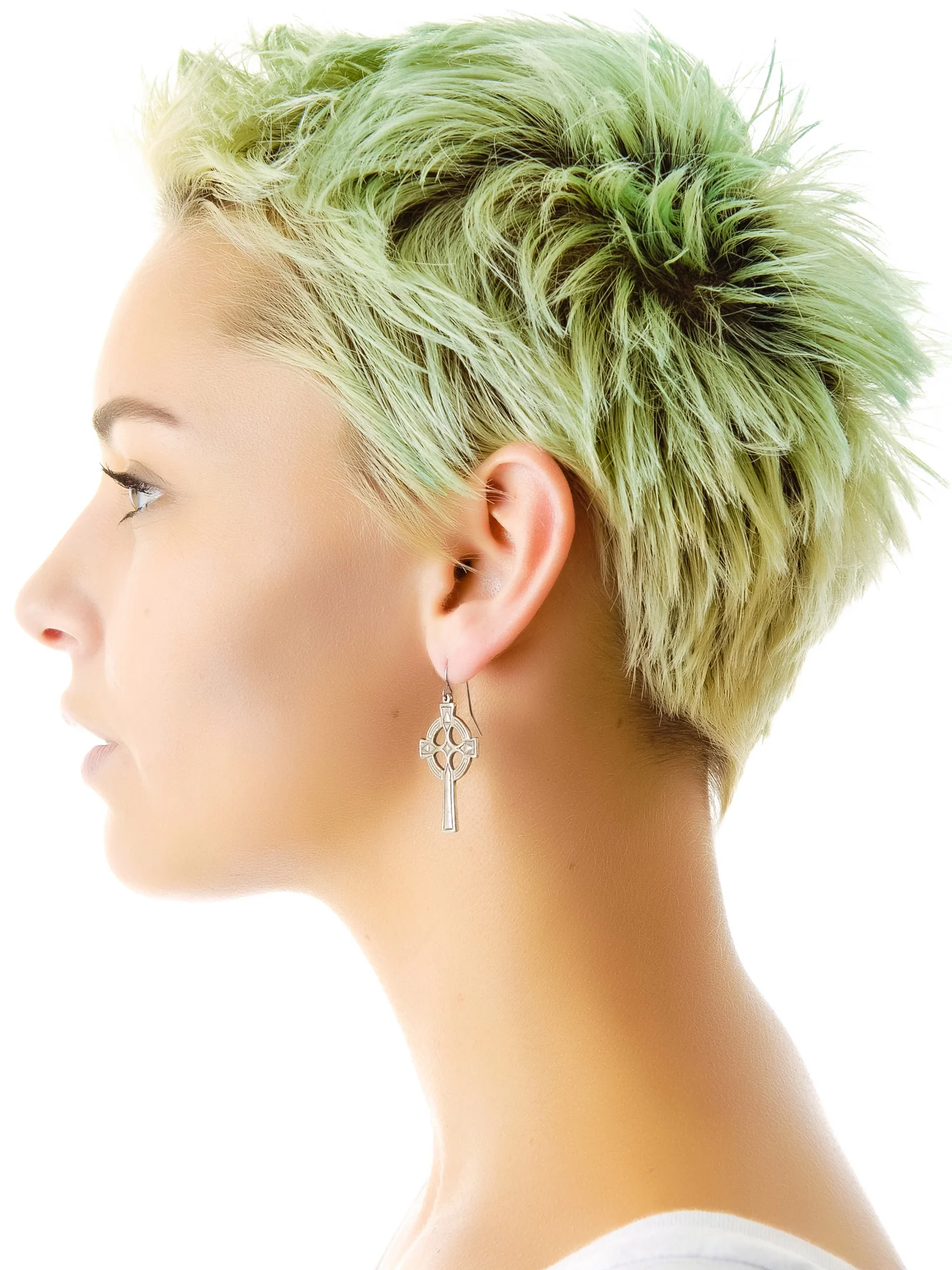 Olesia Cross Earrings - Image 2