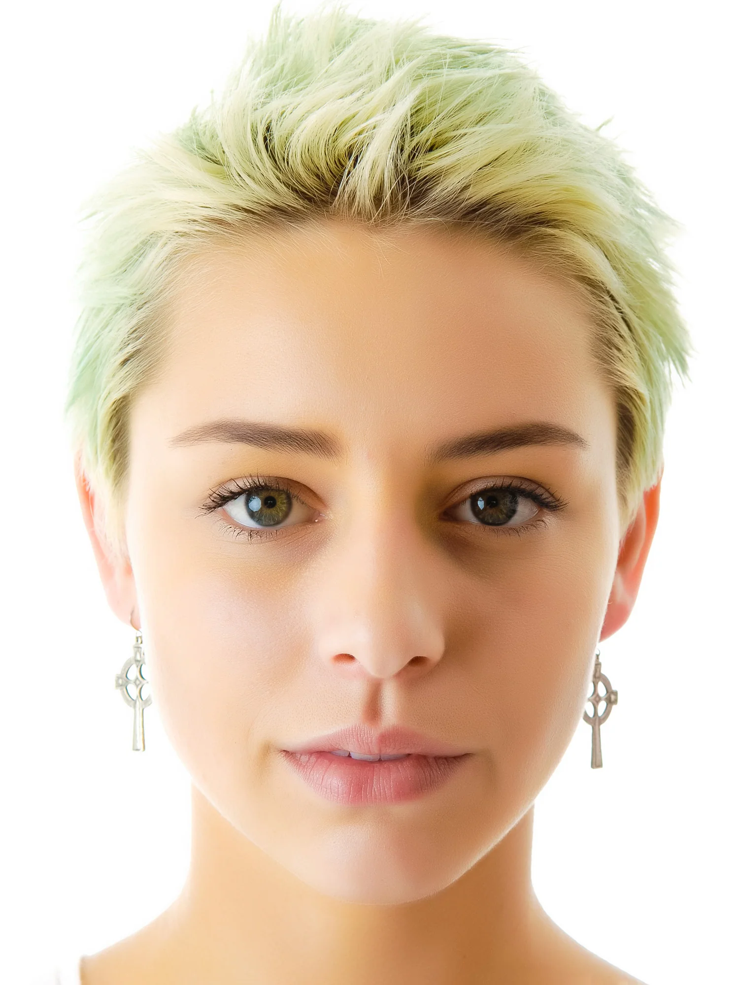 Olesia Cross Earrings - Image 3