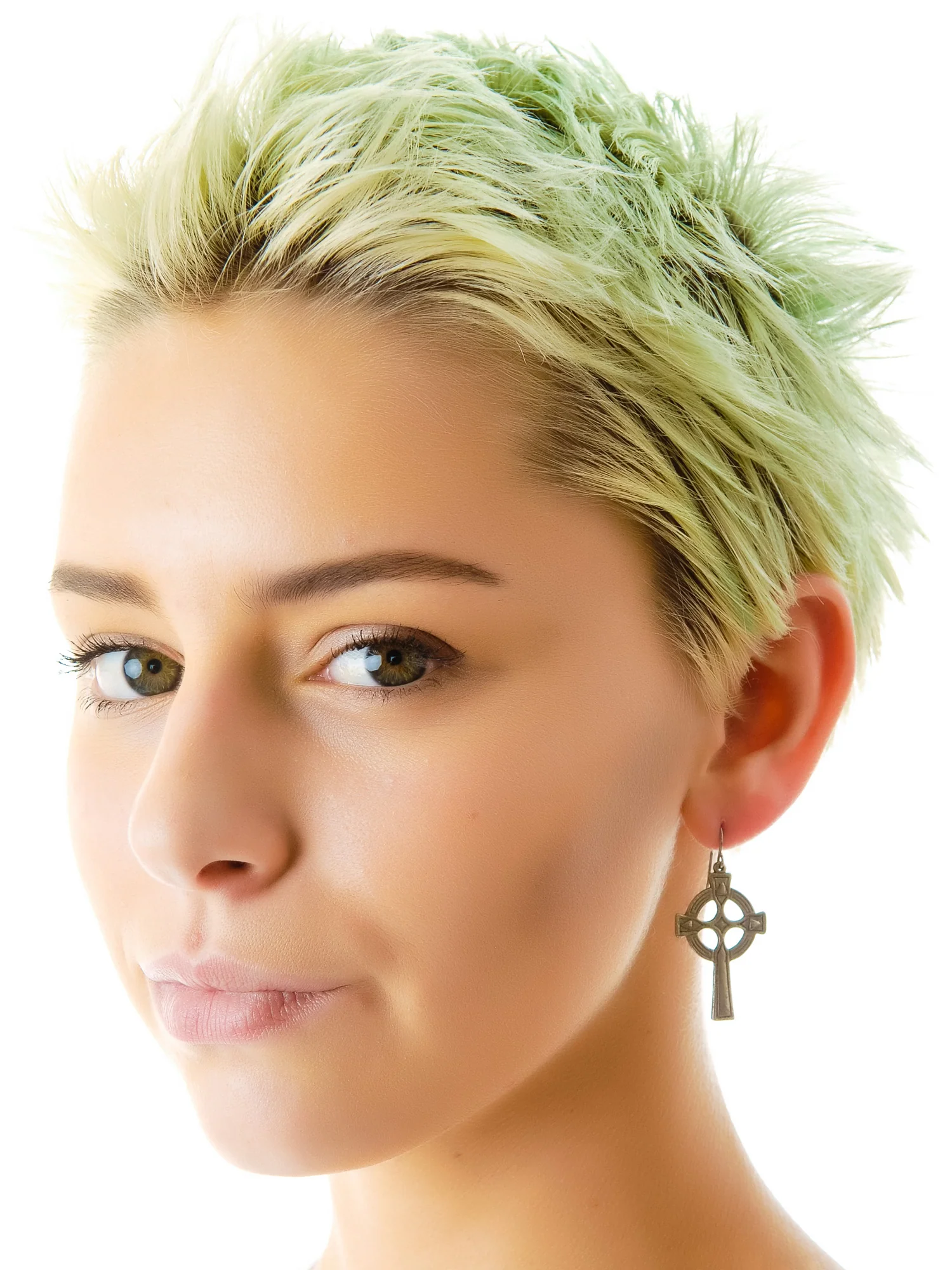 Olesia Cross Earrings - Image 4