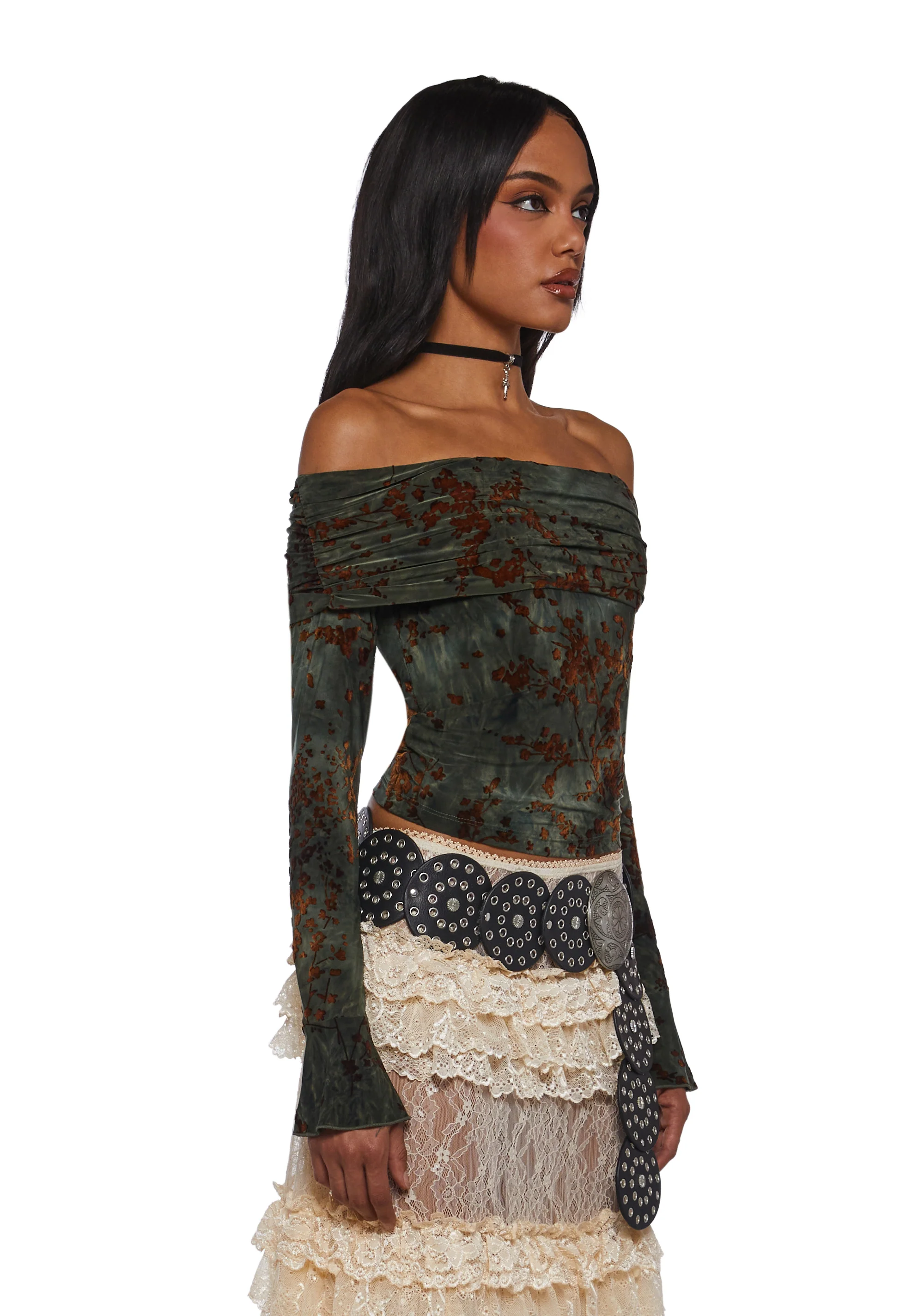 Unrivaled Charm Off The Shoulder Top - Image 3