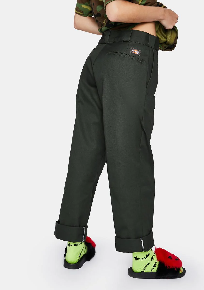 Olive Green Original 874 Work Pants - Image 4