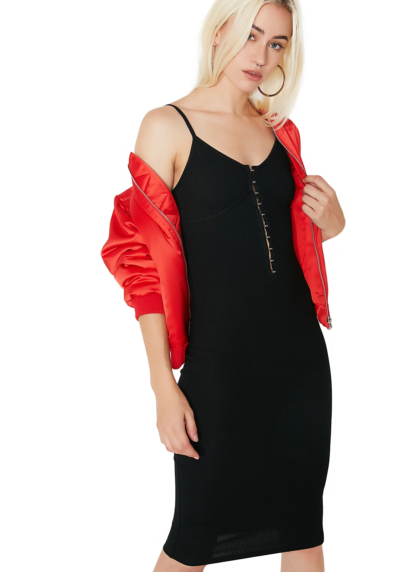 On My Grind Bodycon Midi Dress - Image 2