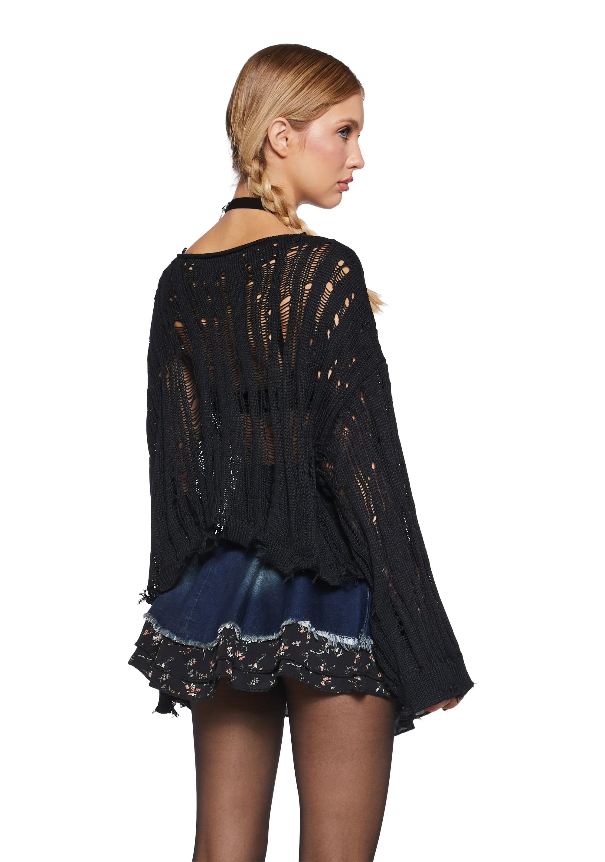 One More Thing Shredded Sweater - Image 4